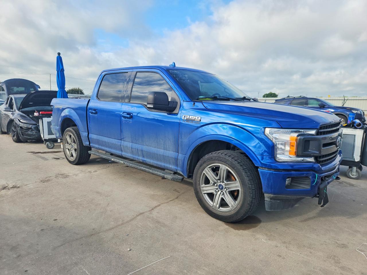 2018 Ford F150 Supercrew Blue vin: 1FTEW1EPXJKD56039