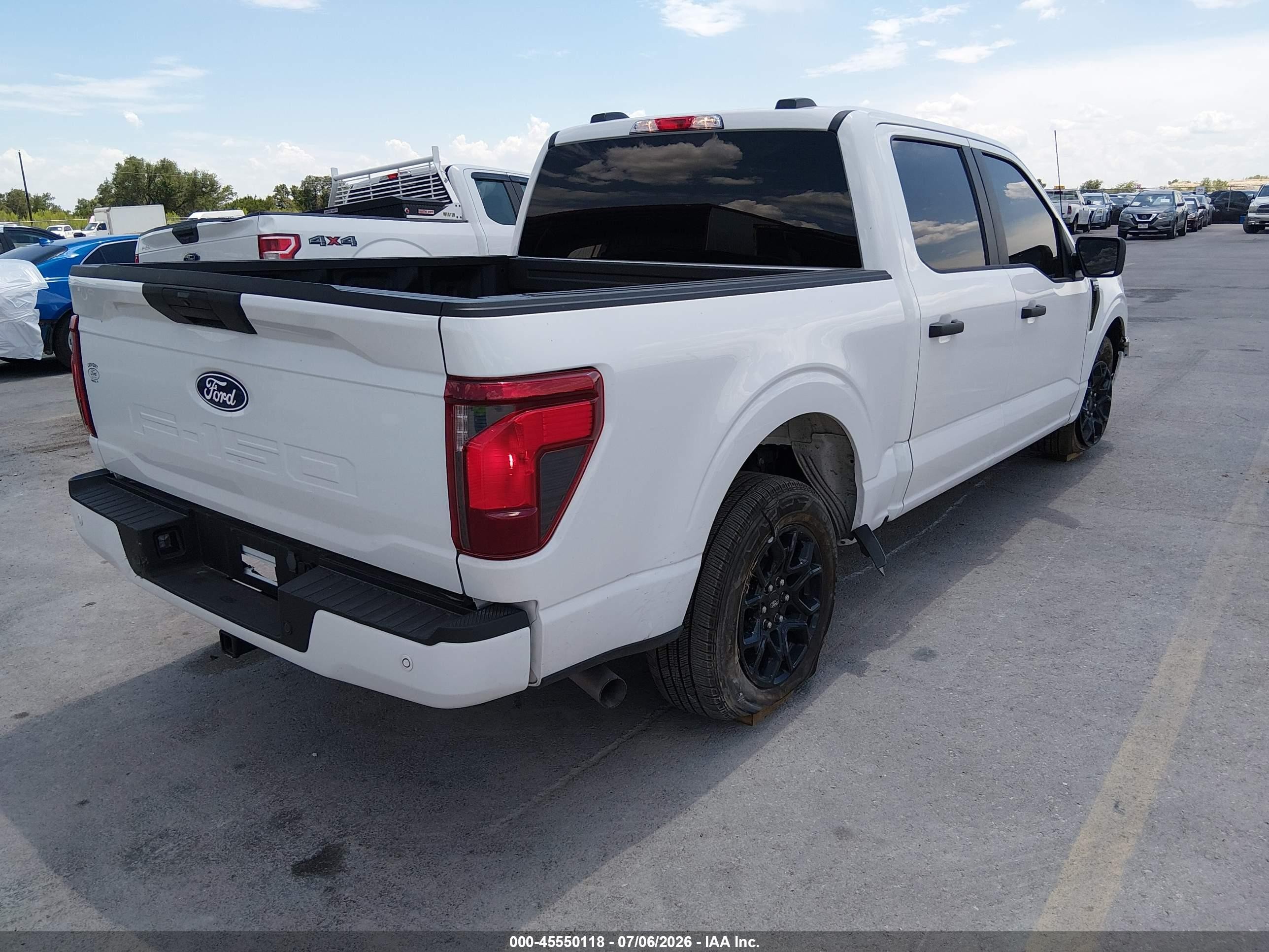 2025 Ford F-150 Stx White vin: 1FTEW2KP4SKF20848