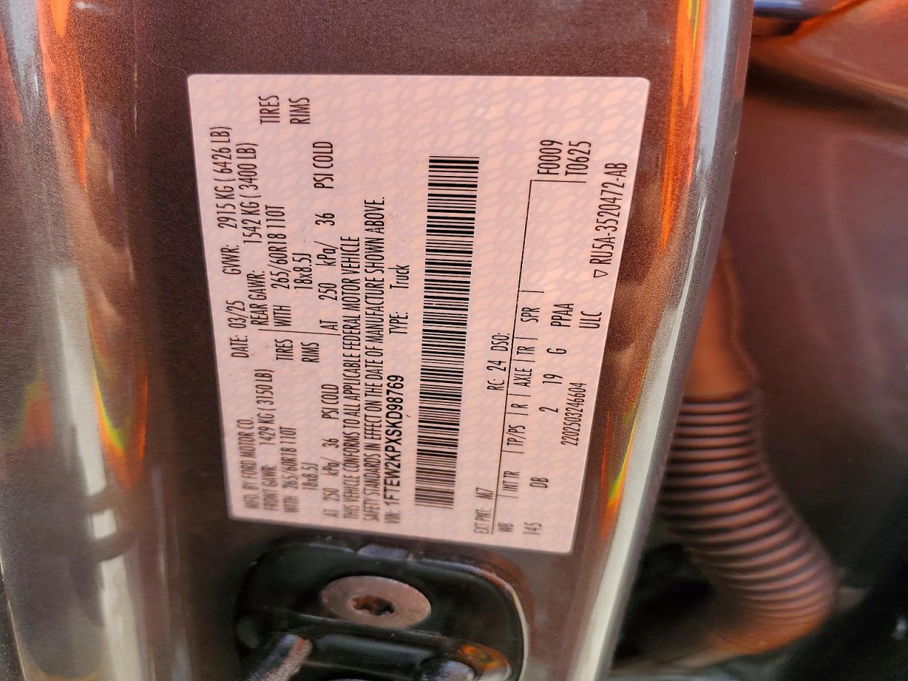 2025 Ford F150 Stx Gray vin: 1FTEW2KPXSKD98769