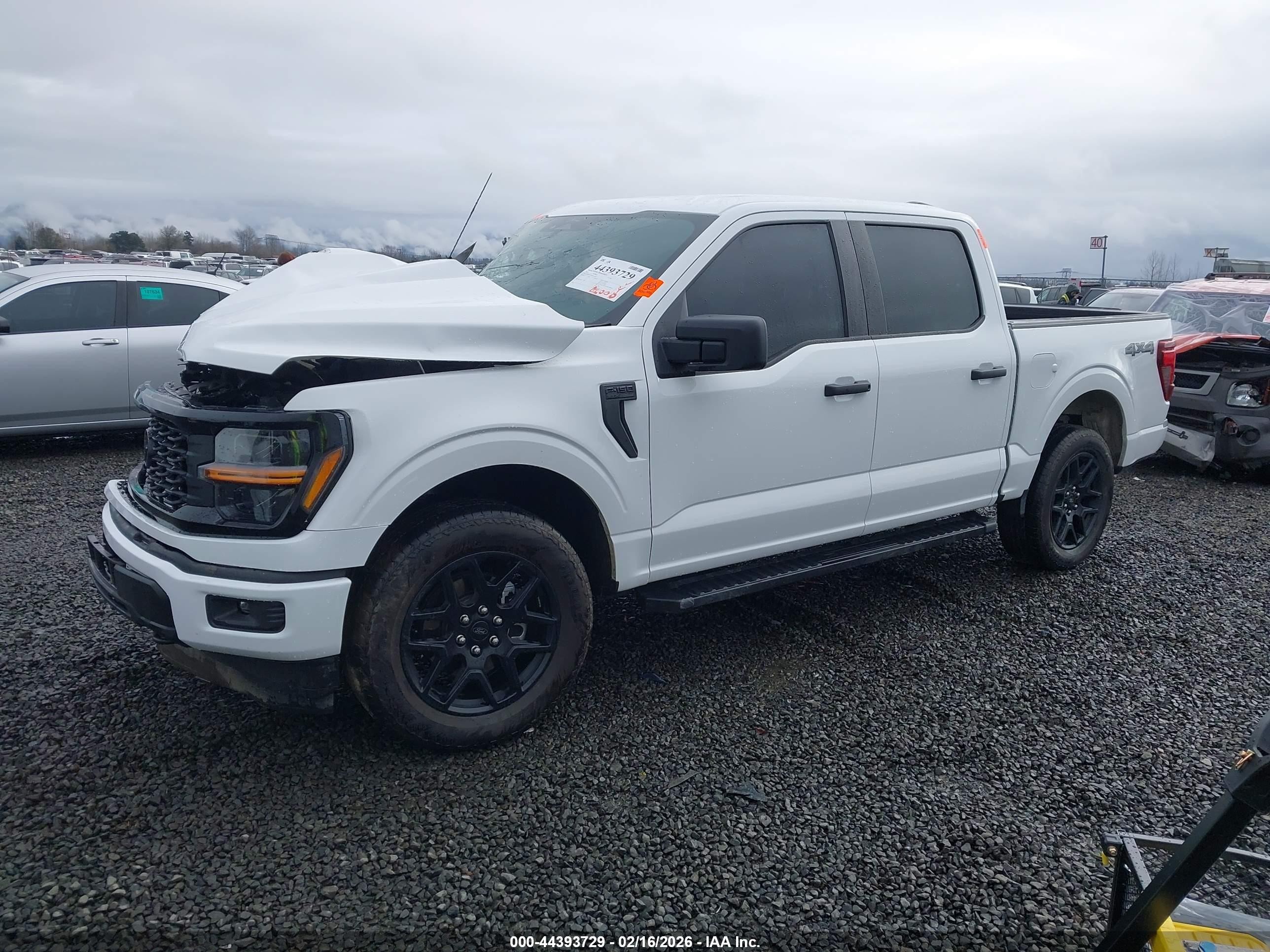 2025 Ford F-150 Stx White vin: 1FTEW2LP6SKE34097