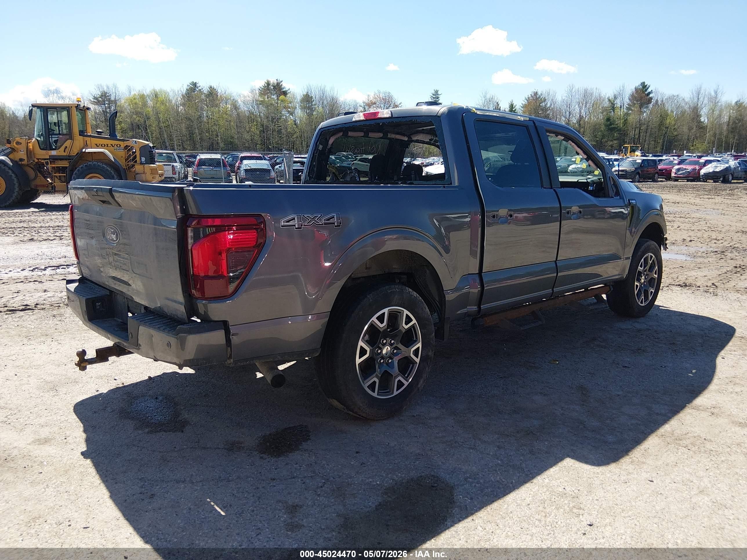 2024 Ford F-150 Stx Серый vin: 1FTEW2LPXRKD03345