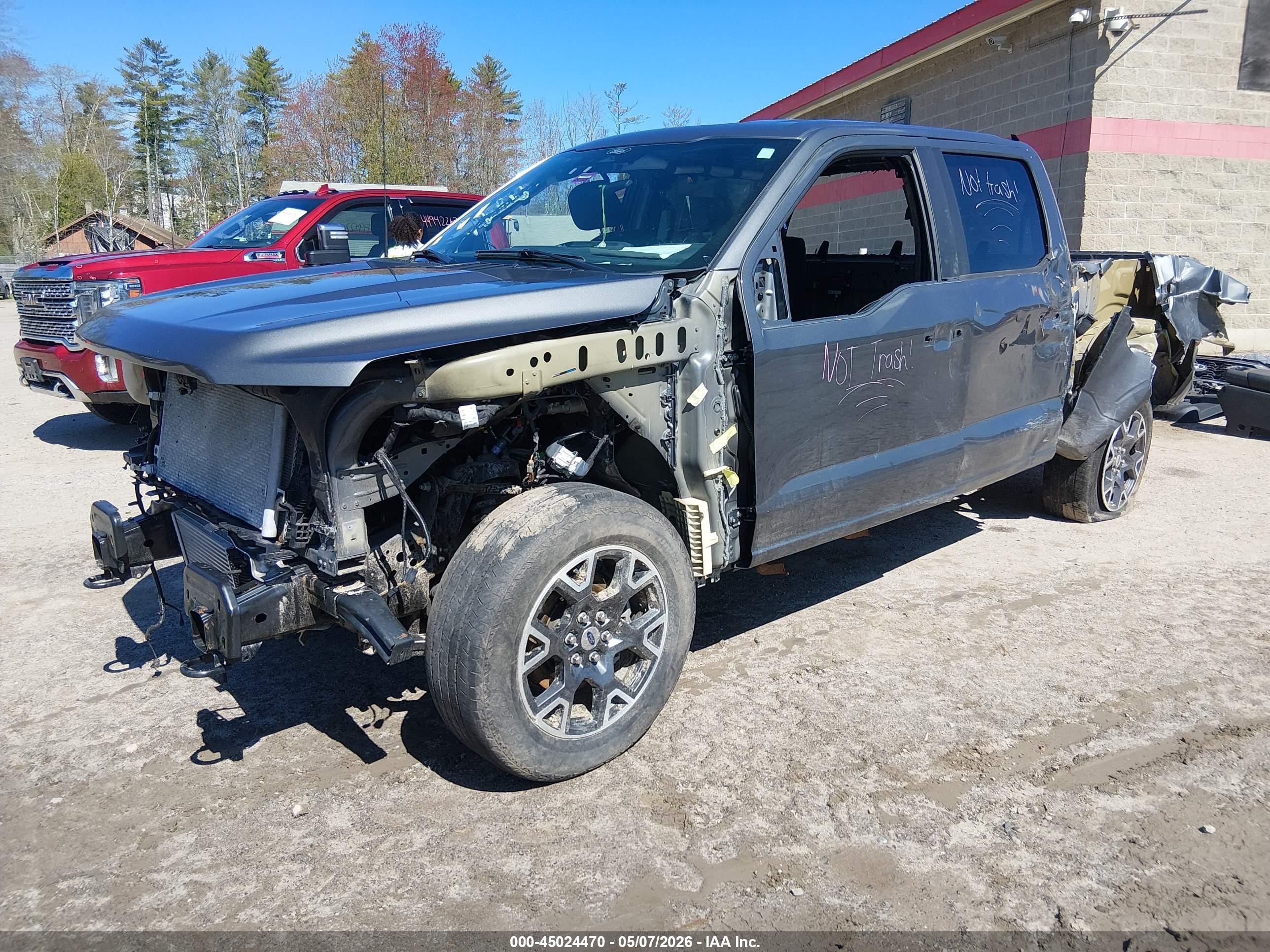 2024 Ford F-150 Stx Серый vin: 1FTEW2LPXRKD03345