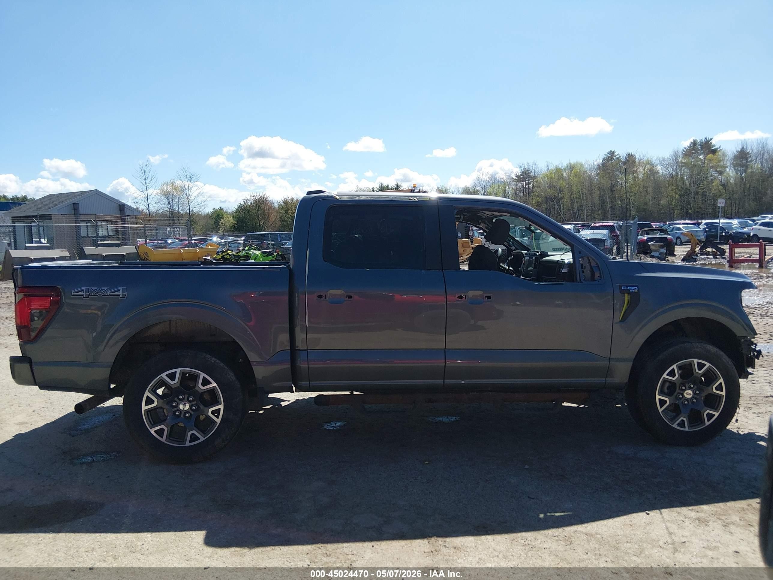 2024 Ford F-150 Stx Серый vin: 1FTEW2LPXRKD03345