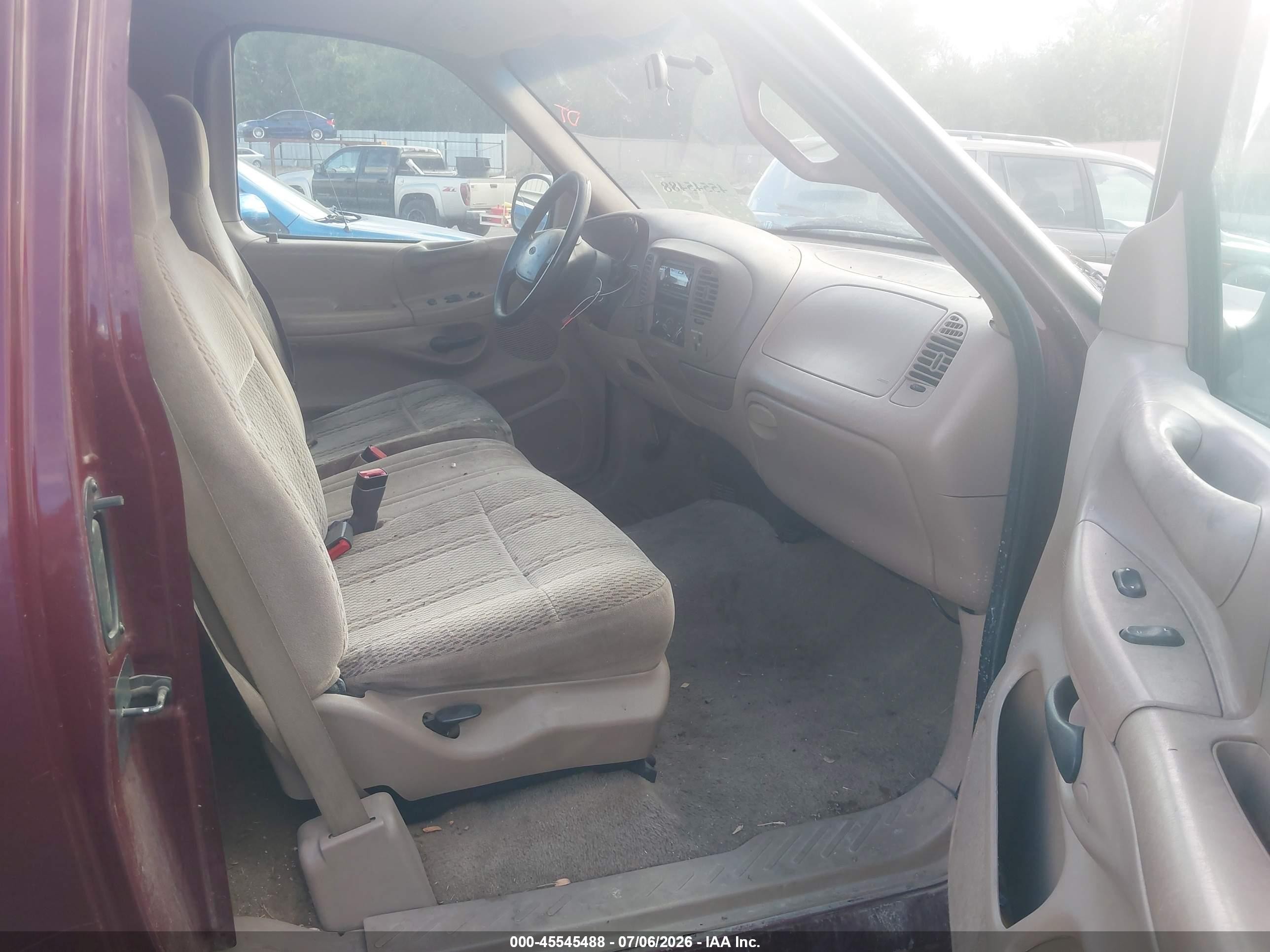 1997 Ford F-150 Lariat/xl/xlt Red vin: 1FTEX08L8VKC96753