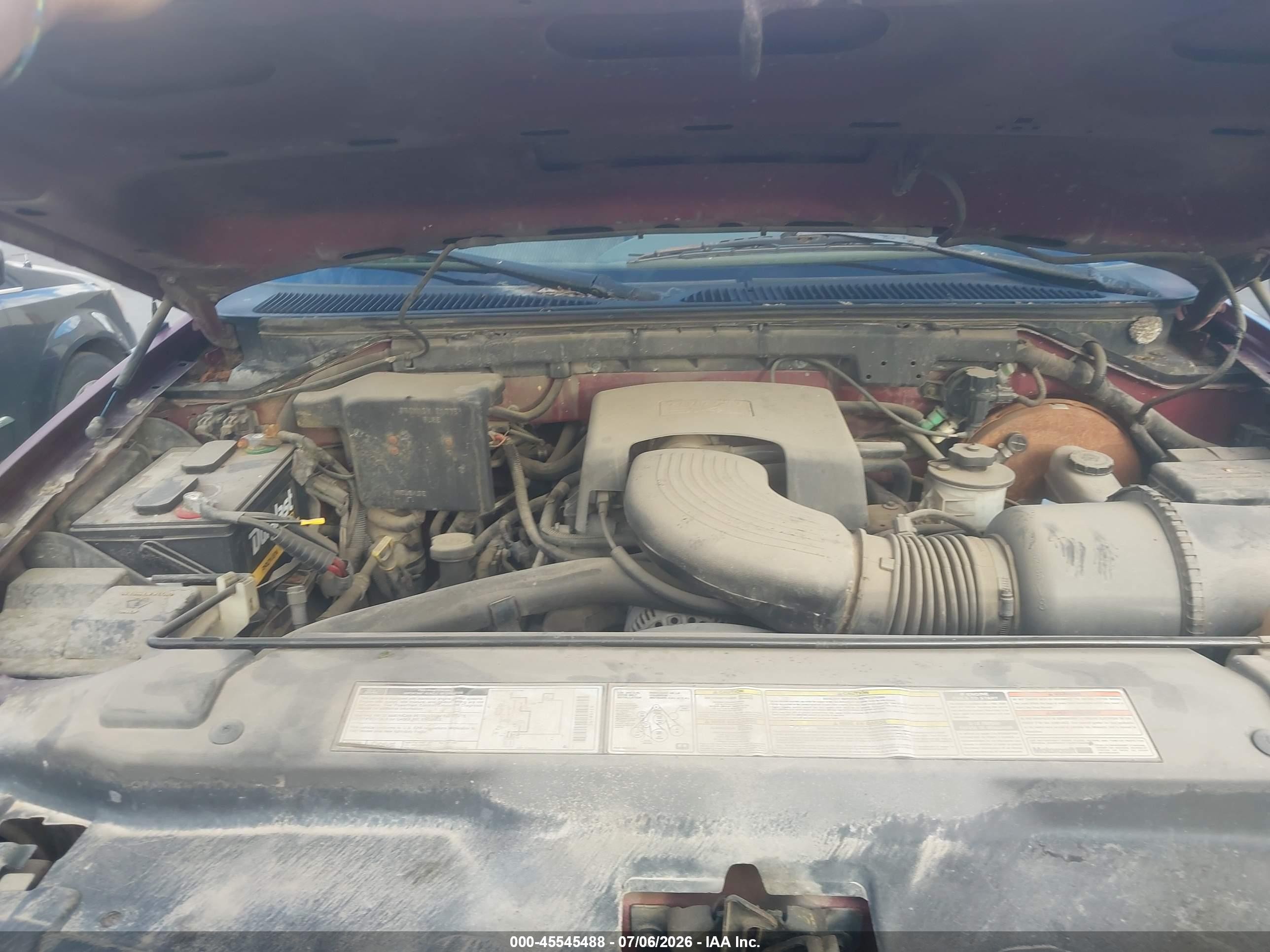 1997 Ford F-150 Lariat/xl/xlt Red vin: 1FTEX08L8VKC96753