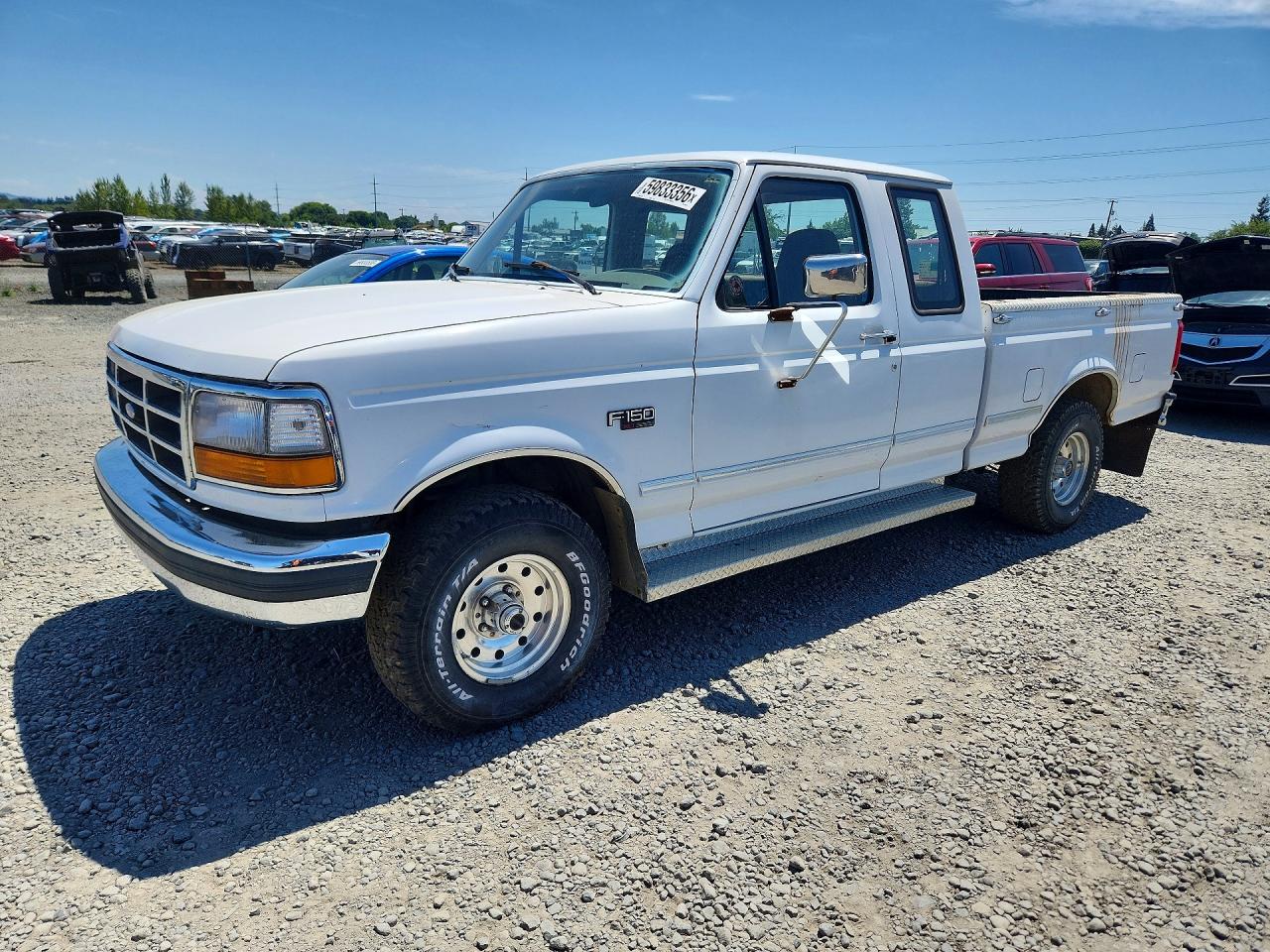 1996 Ford F150 White vin: 1FTEX14H4TKA52179