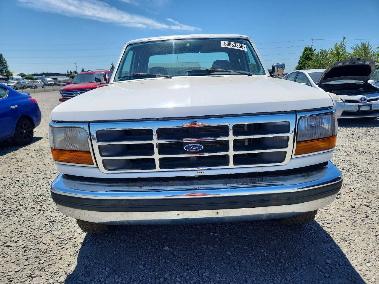 1996 Ford F150 White vin: 1FTEX14H4TKA52179