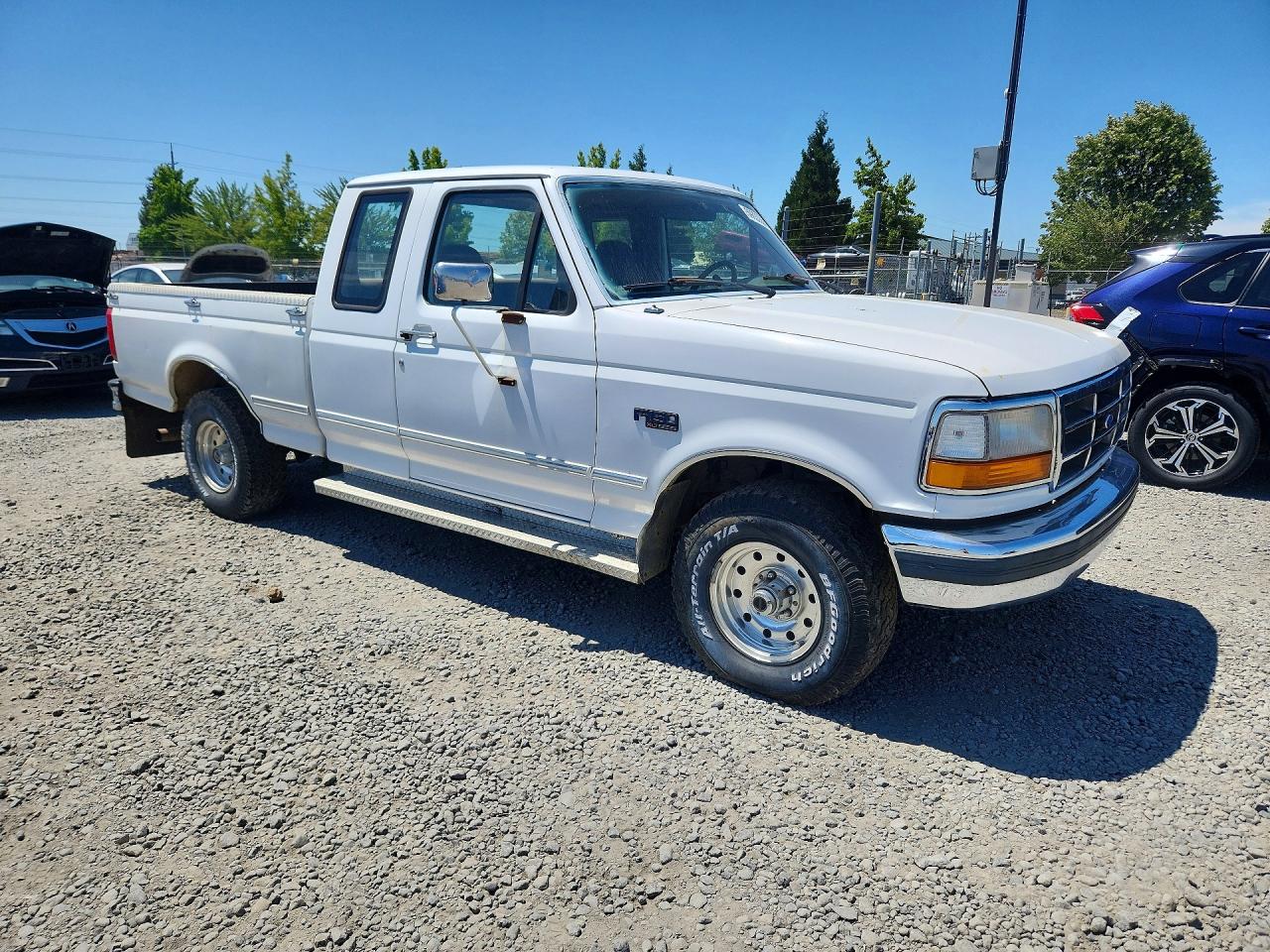 1996 Ford F150 White vin: 1FTEX14H4TKA52179