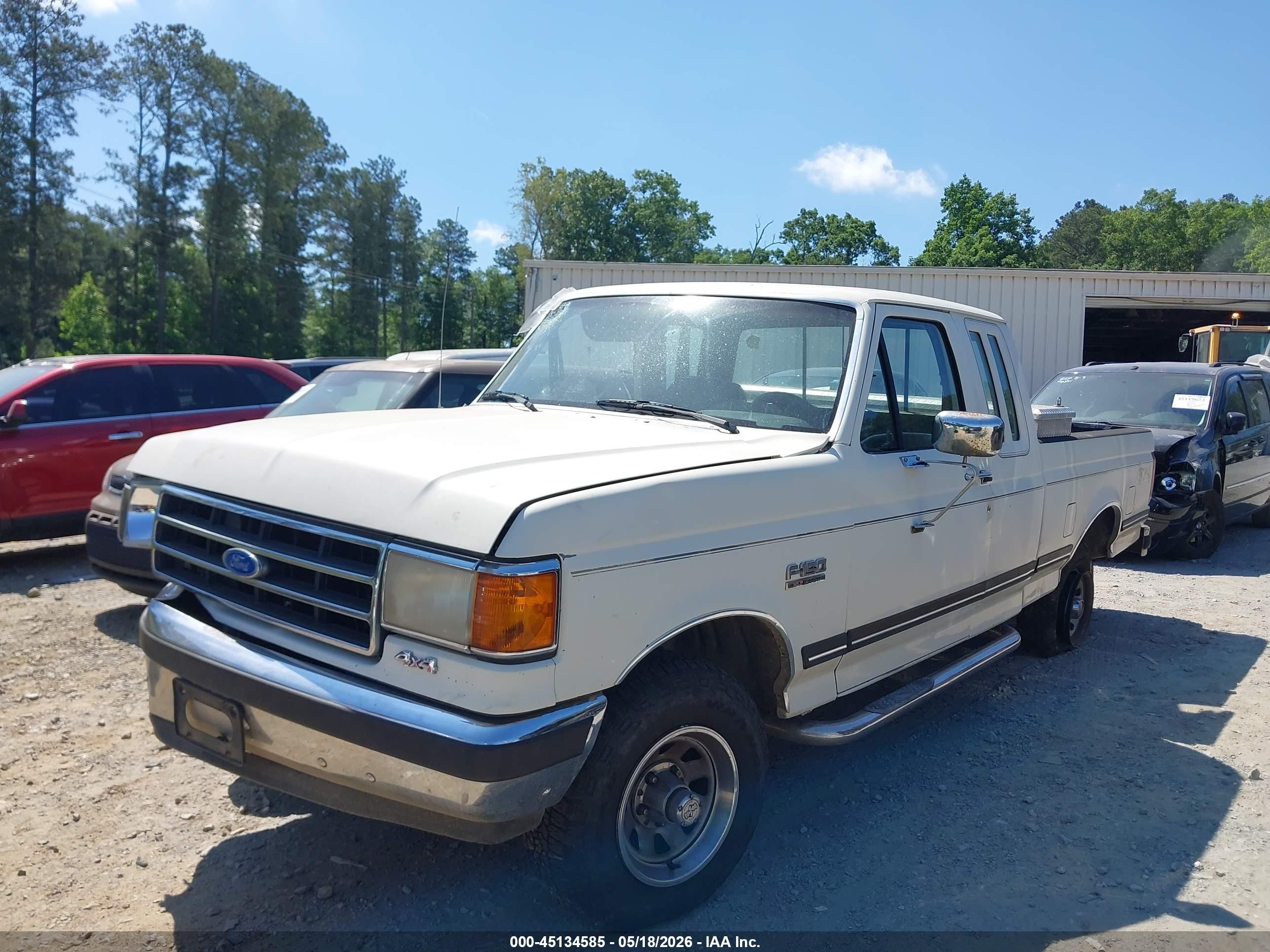 1991 Ford F150   White vin: 1FTEX14H6MKA12316