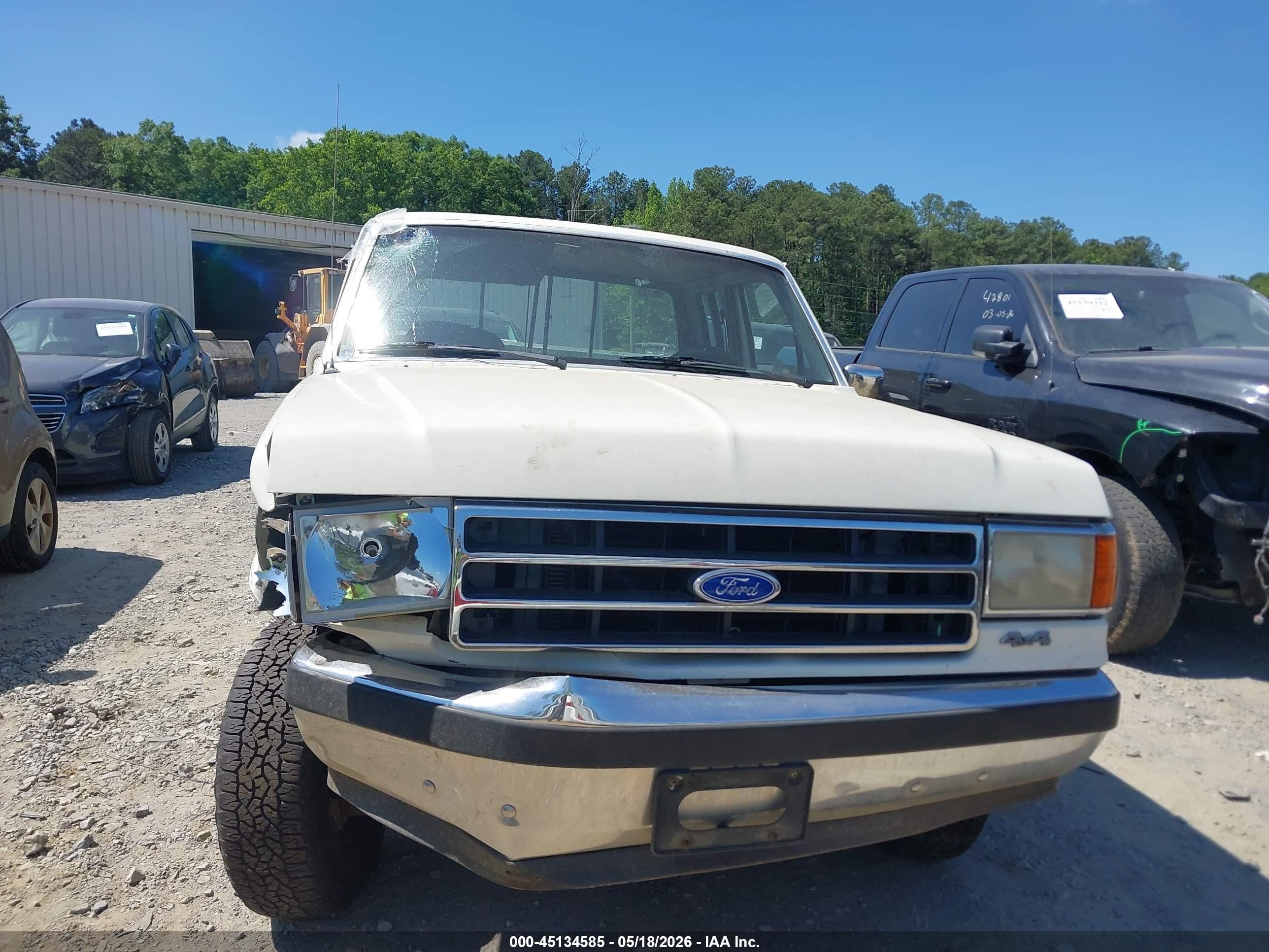 1991 Ford F150   White vin: 1FTEX14H6MKA12316