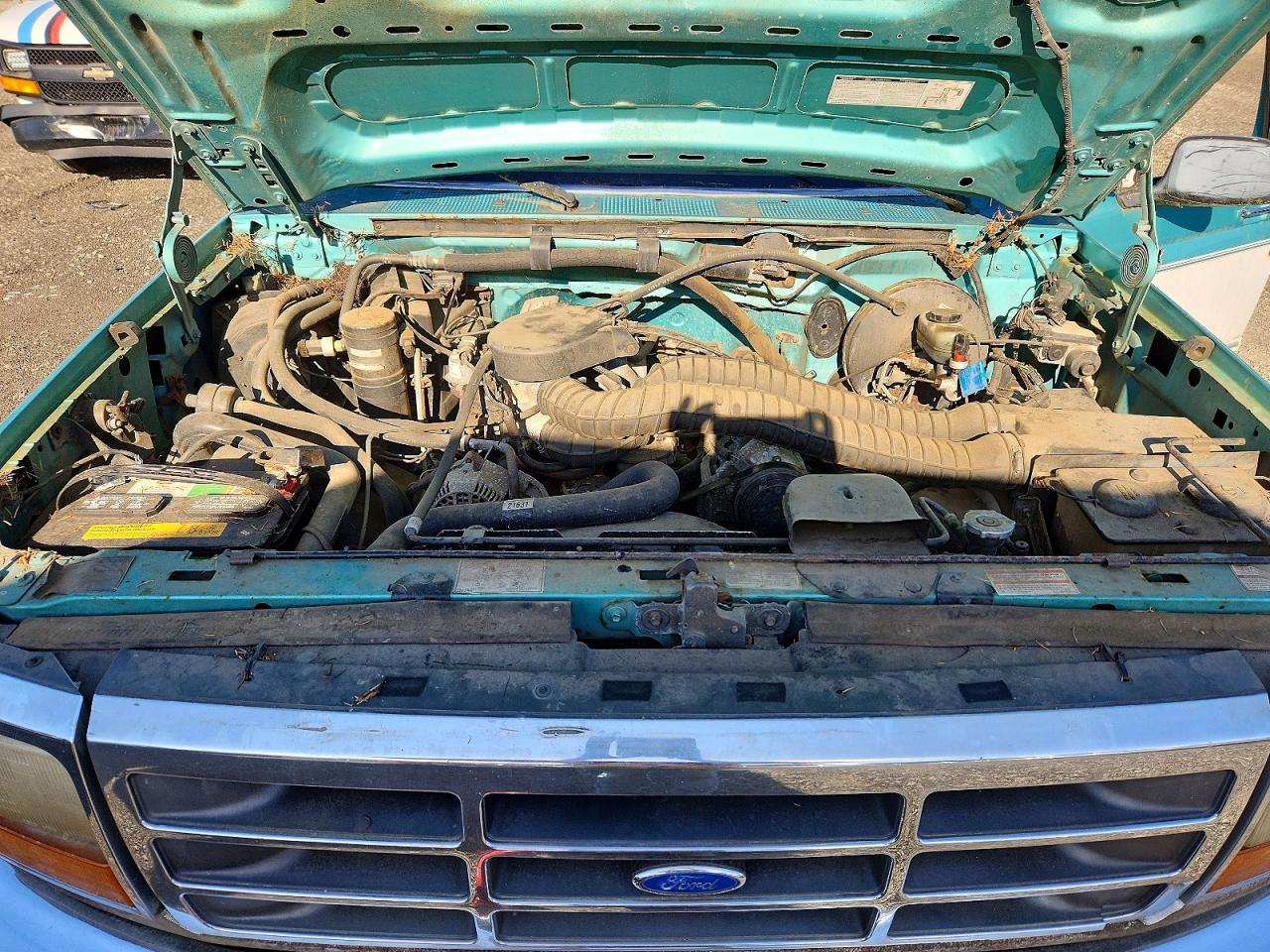 1994 Ford F150 Turquoise vin: 1FTEX14H6RKB26663