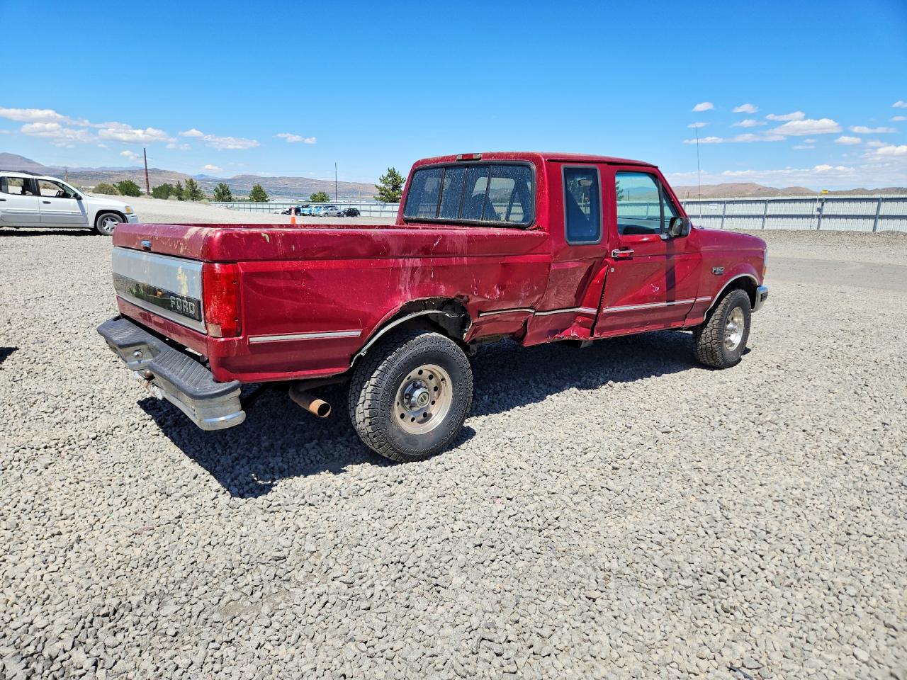 1995 Ford F150 Maroon vin: 1FTEX14H9SKA38499