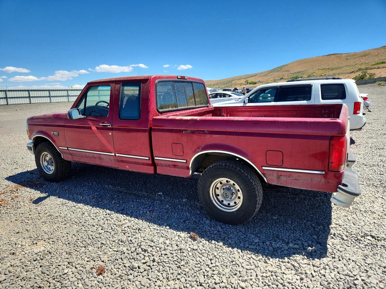 1995 Ford F150 Maroon vin: 1FTEX14H9SKA38499