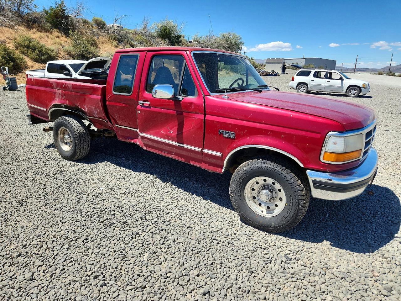 1995 Ford F150 Maroon vin: 1FTEX14H9SKA38499