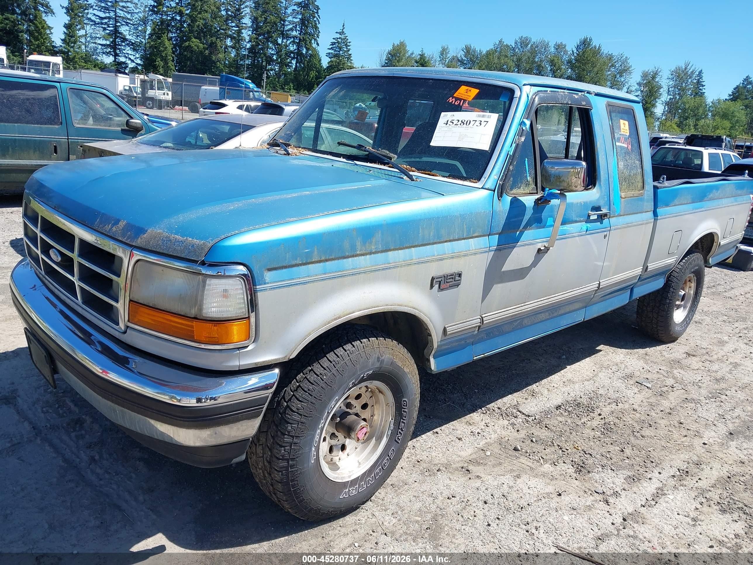1993 Ford F150   Blue vin: 1FTEX14HXPKB09247
