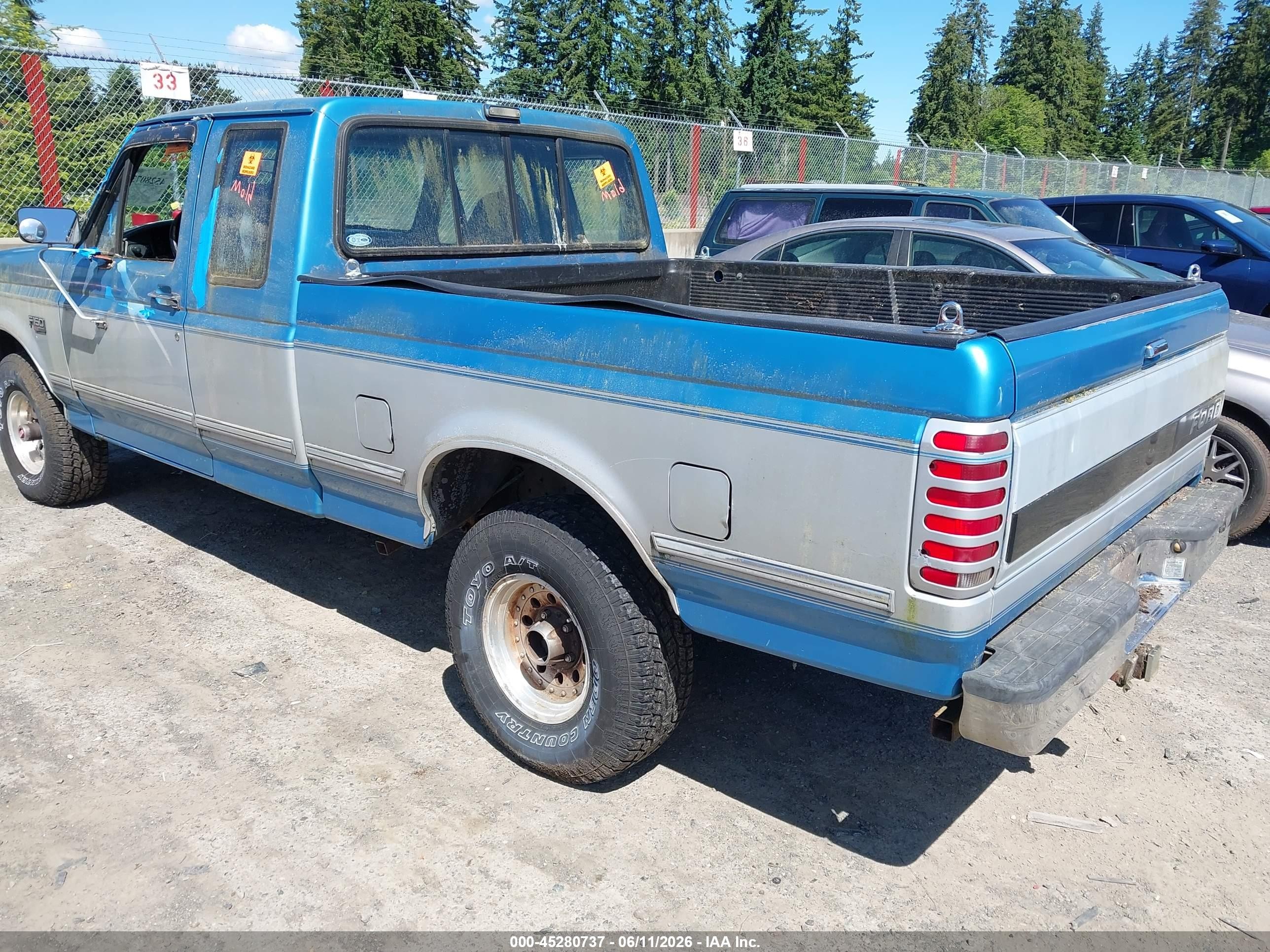 1993 Ford F150   Blue vin: 1FTEX14HXPKB09247