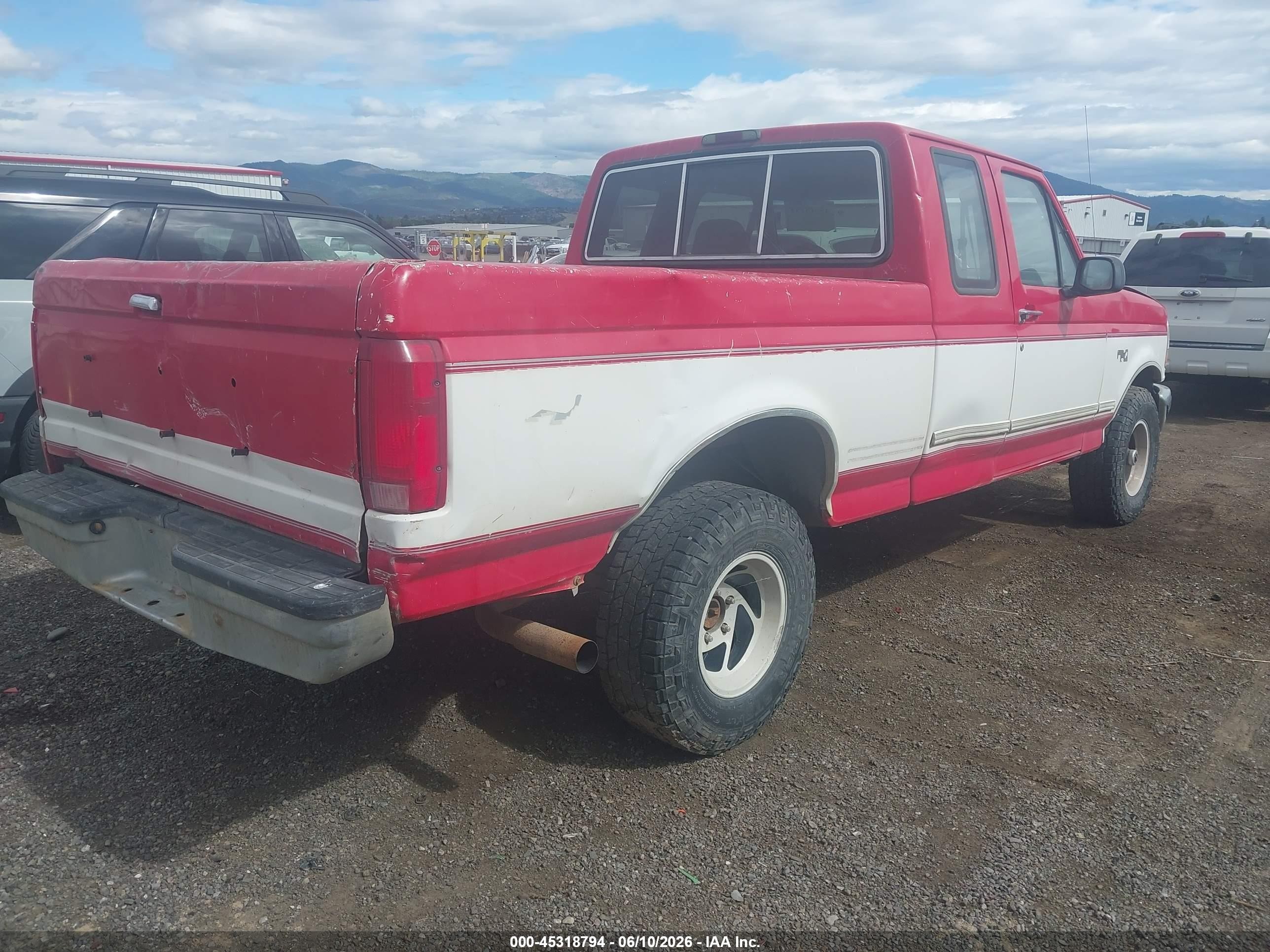 1996 Ford F150 Red vin: 1FTEX14HXTKA19221