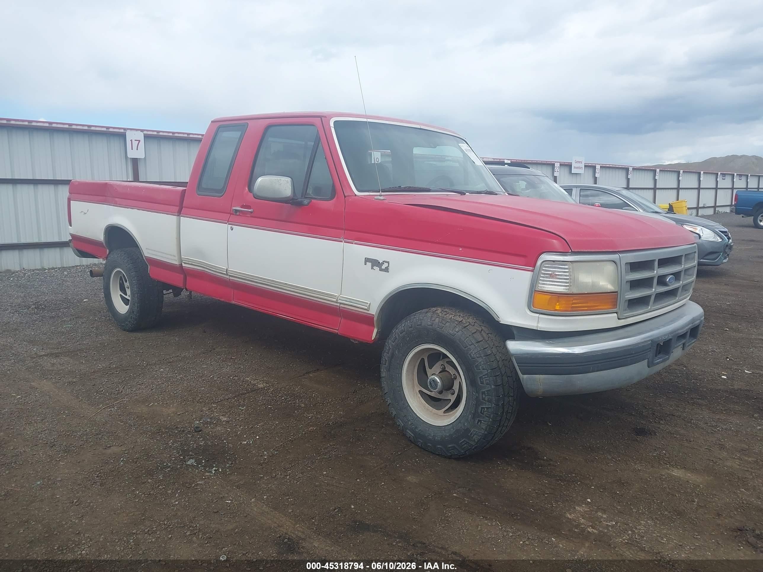 1996 Ford F150 Red vin: 1FTEX14HXTKA19221