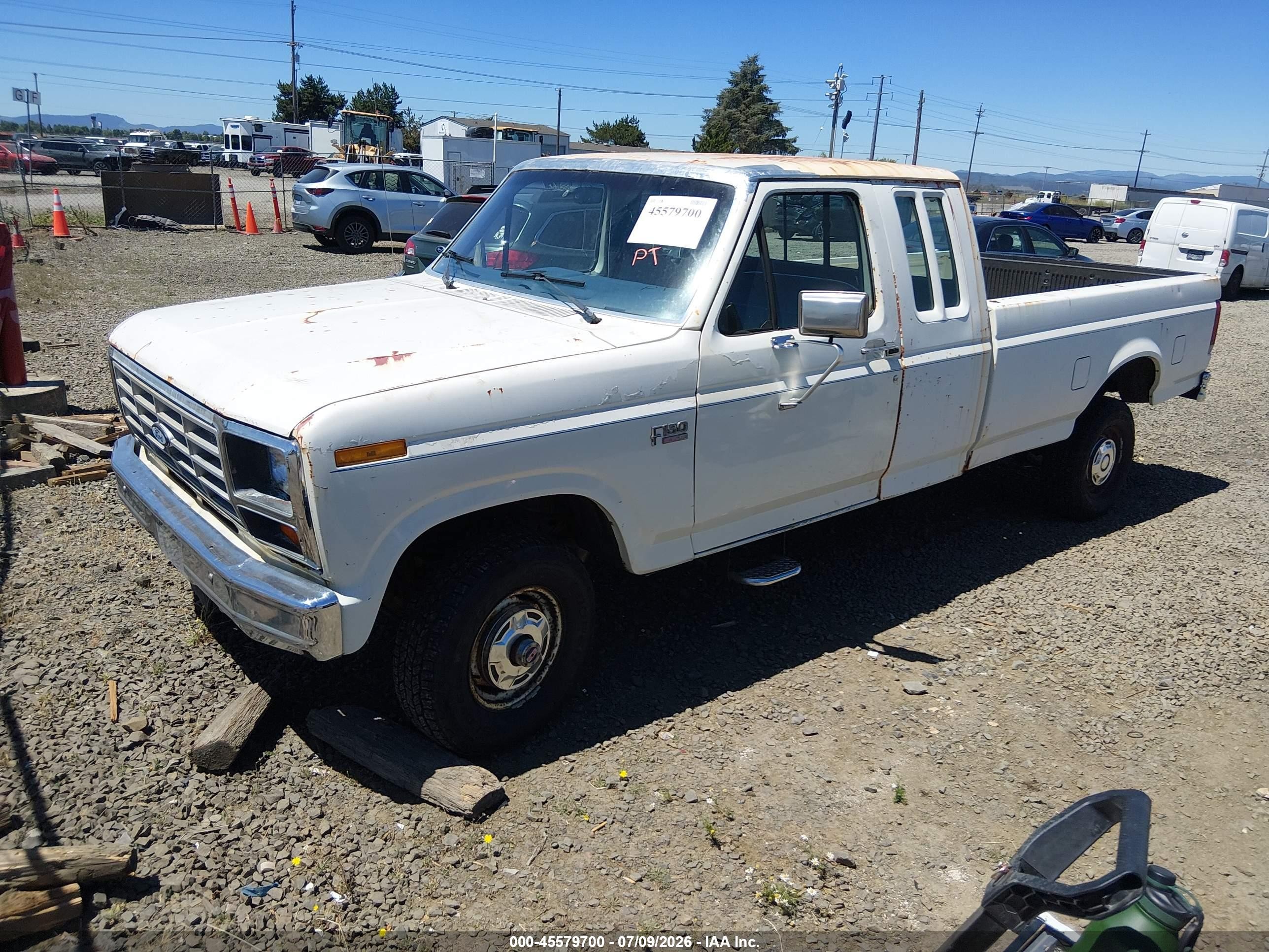 1986 Ford F150   White vin: 1FTEX14N0GKB77434