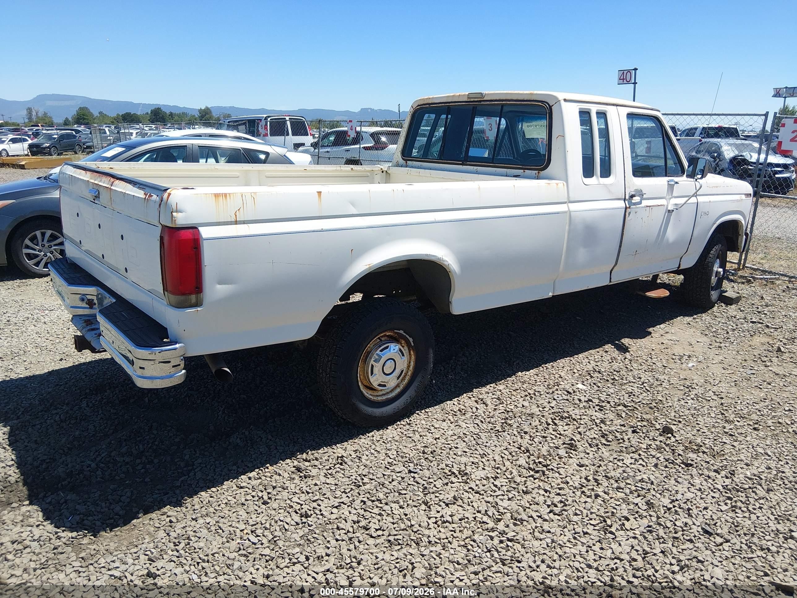 1986 Ford F150   White vin: 1FTEX14N0GKB77434