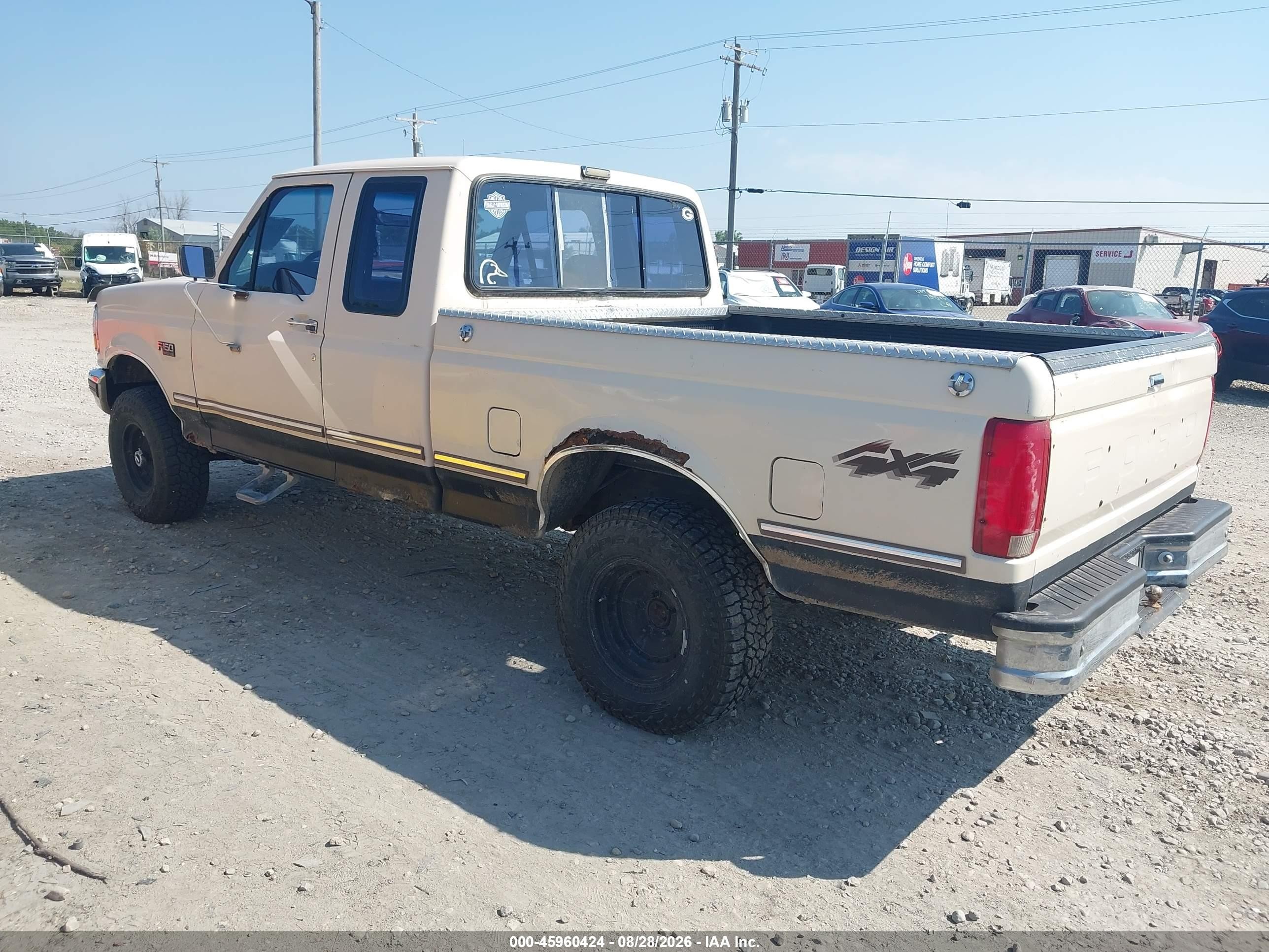 1992 Ford F150   Cream vin: 1FTEX14N1NKA11128