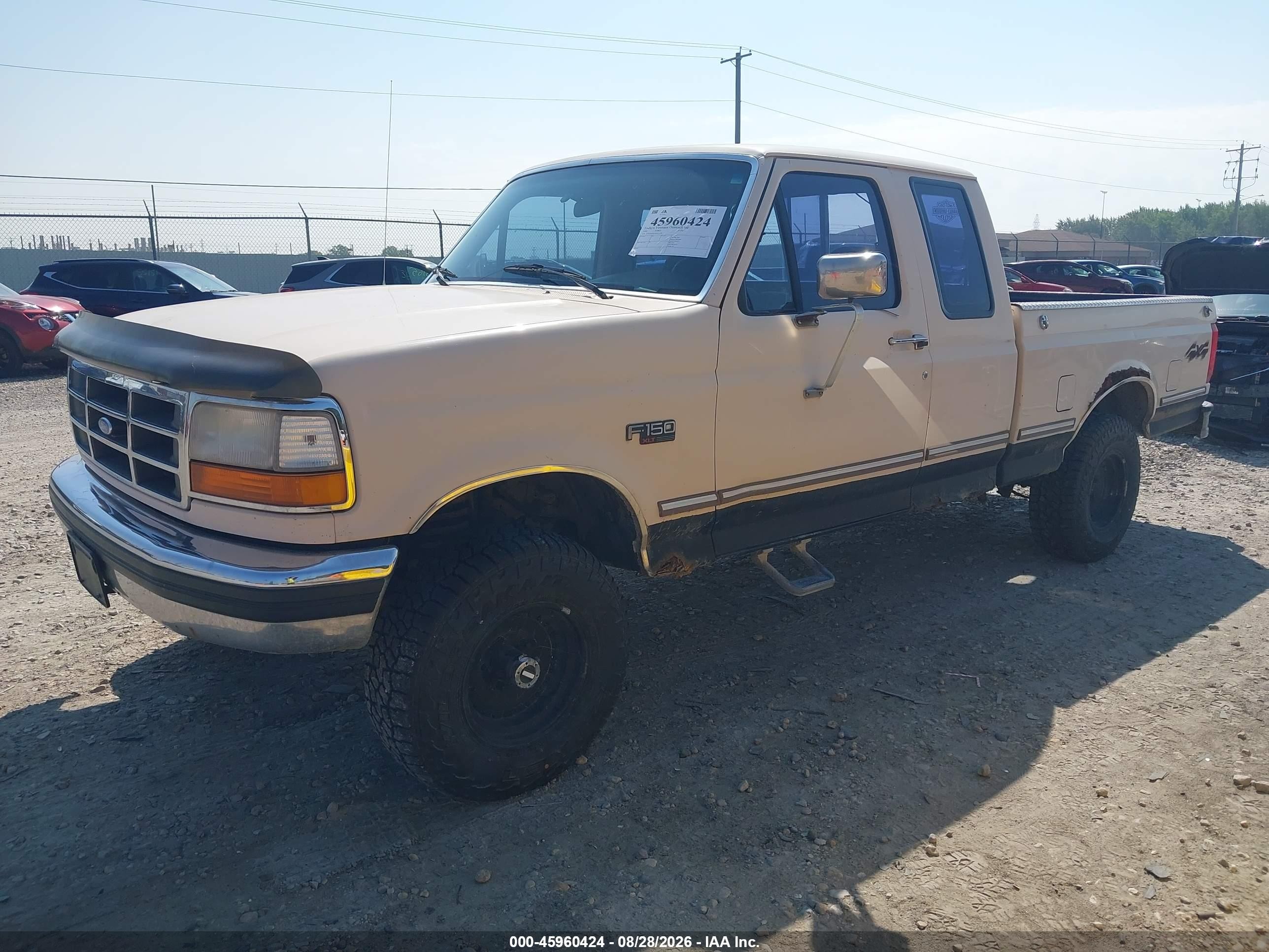1992 Ford F150   Cream vin: 1FTEX14N1NKA11128
