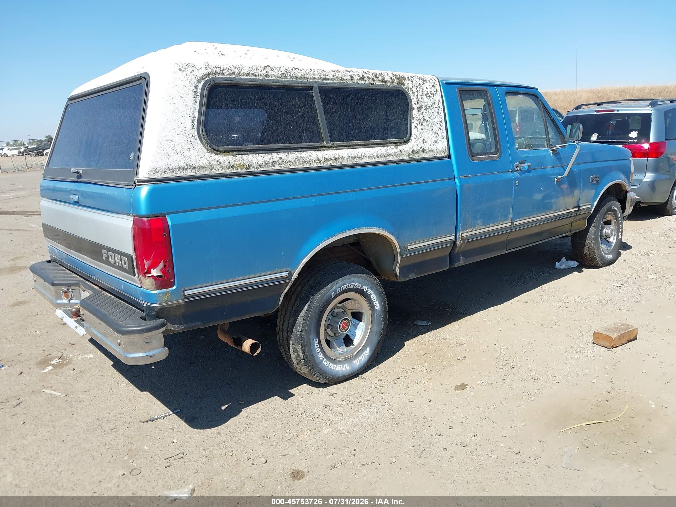 1992 Ford F150   Light Blue vin: 1FTEX14N2NKA91426
