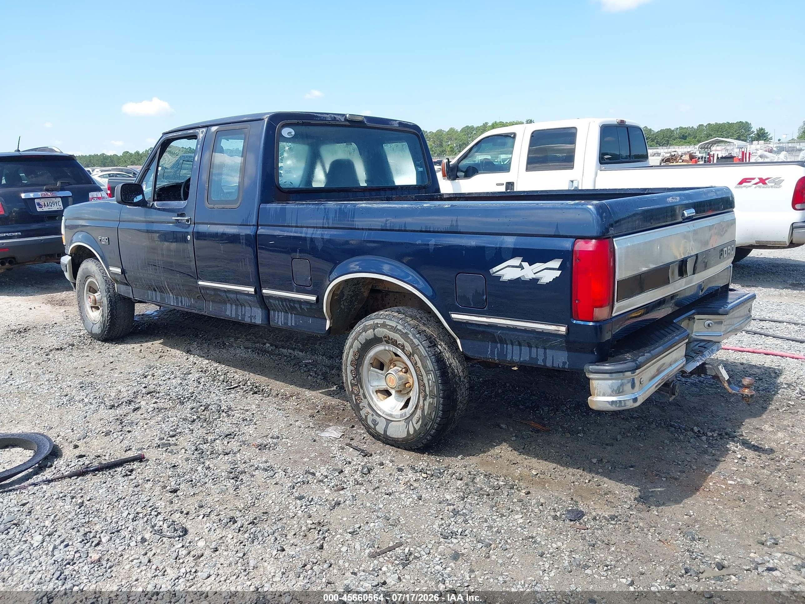 1993 Ford F150 Dark Blue vin: 1FTEX14N5PKB28309