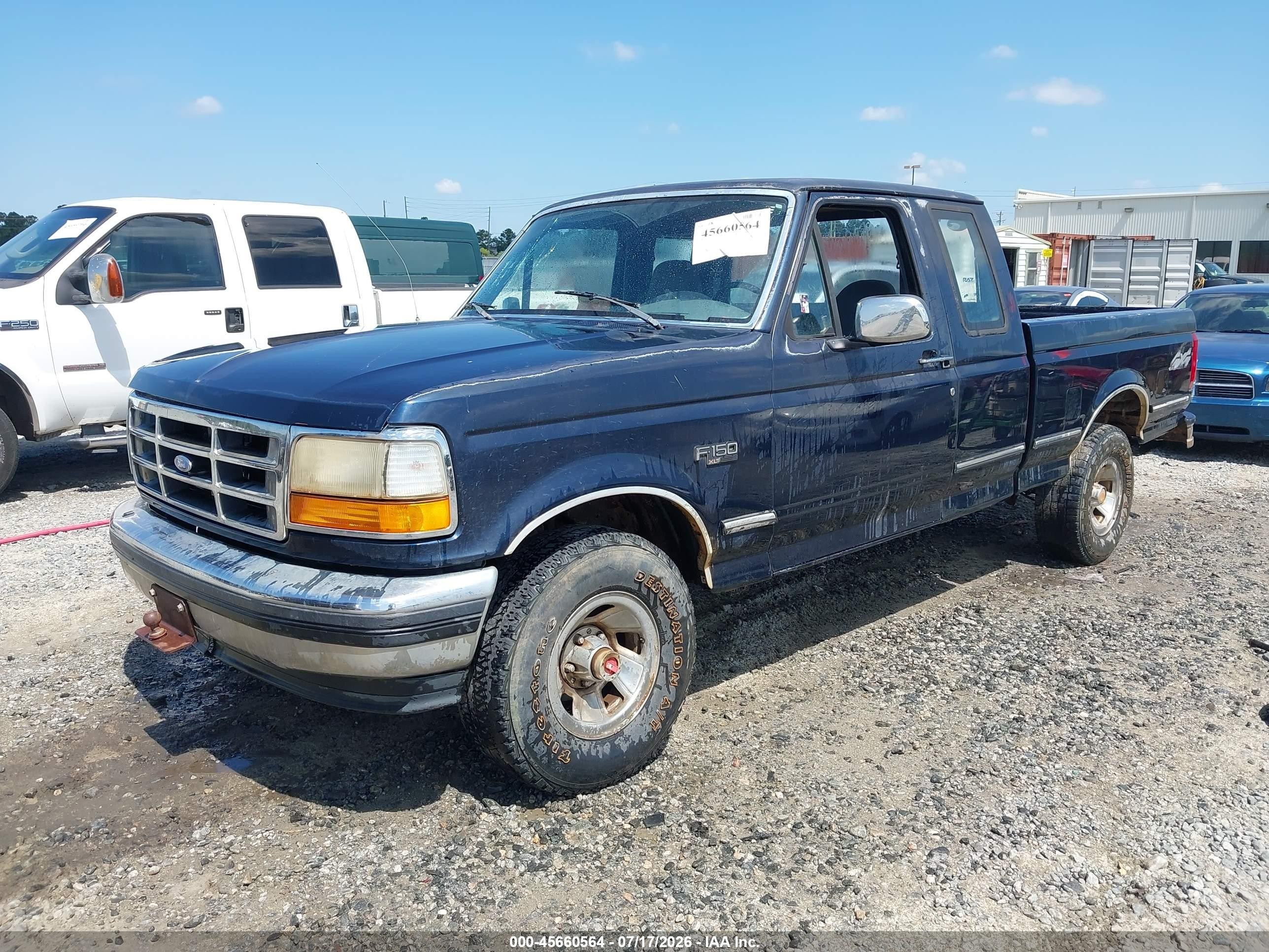 1993 Ford F150 Dark Blue vin: 1FTEX14N5PKB28309