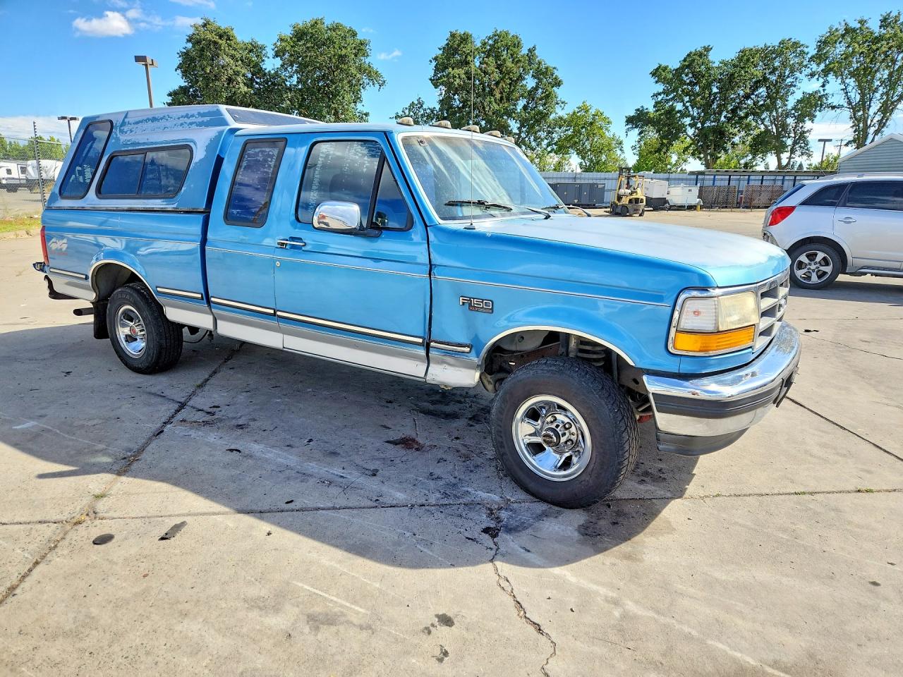 1993 Ford F150 Blue vin: 1FTEX14Y5PKB08409
