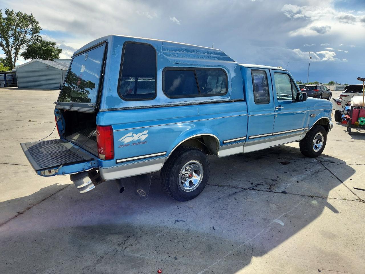 1993 Ford F150 Blue vin: 1FTEX14Y5PKB08409