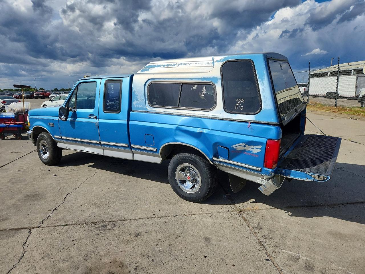 1993 Ford F150 Blue vin: 1FTEX14Y5PKB08409