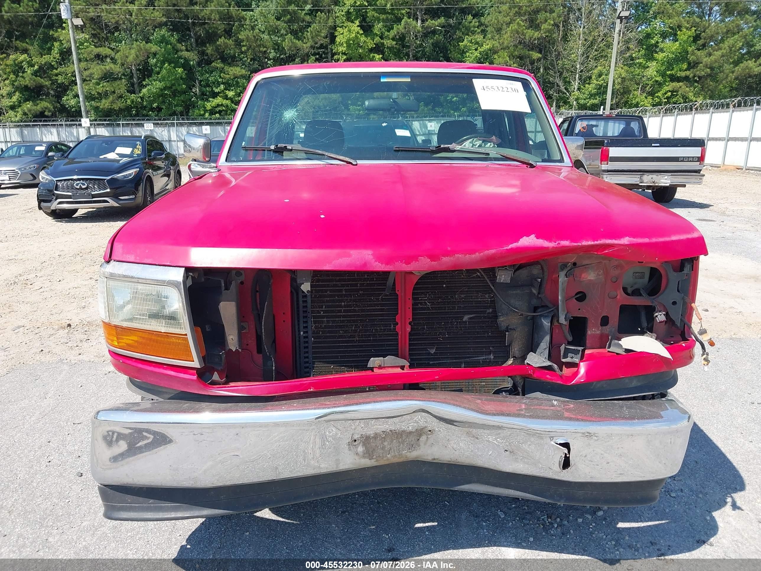 1995 Ford F150   Красный vin: 1FTEX14Y9SKB50302