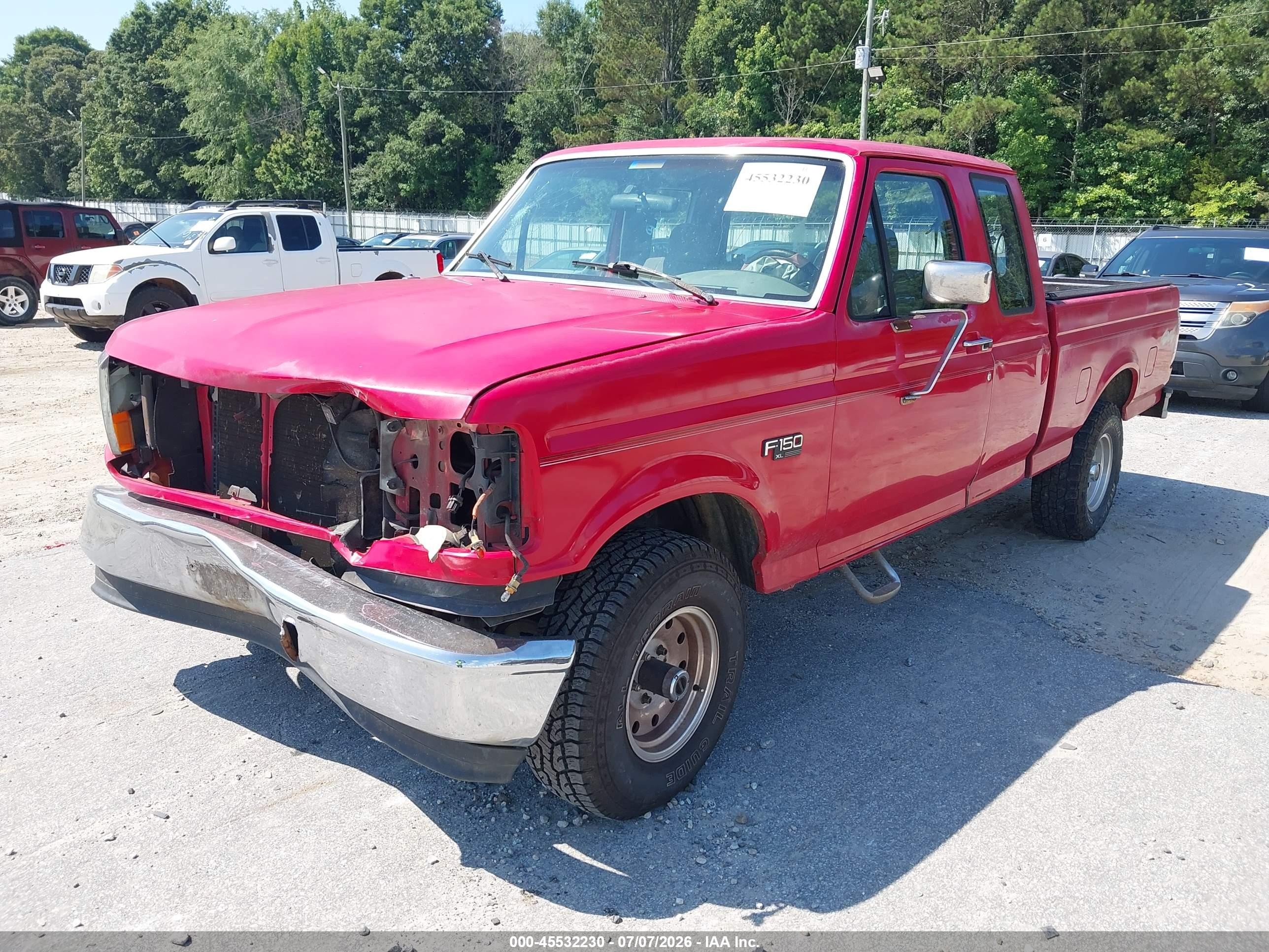 1995 Ford F150   Красный vin: 1FTEX14Y9SKB50302