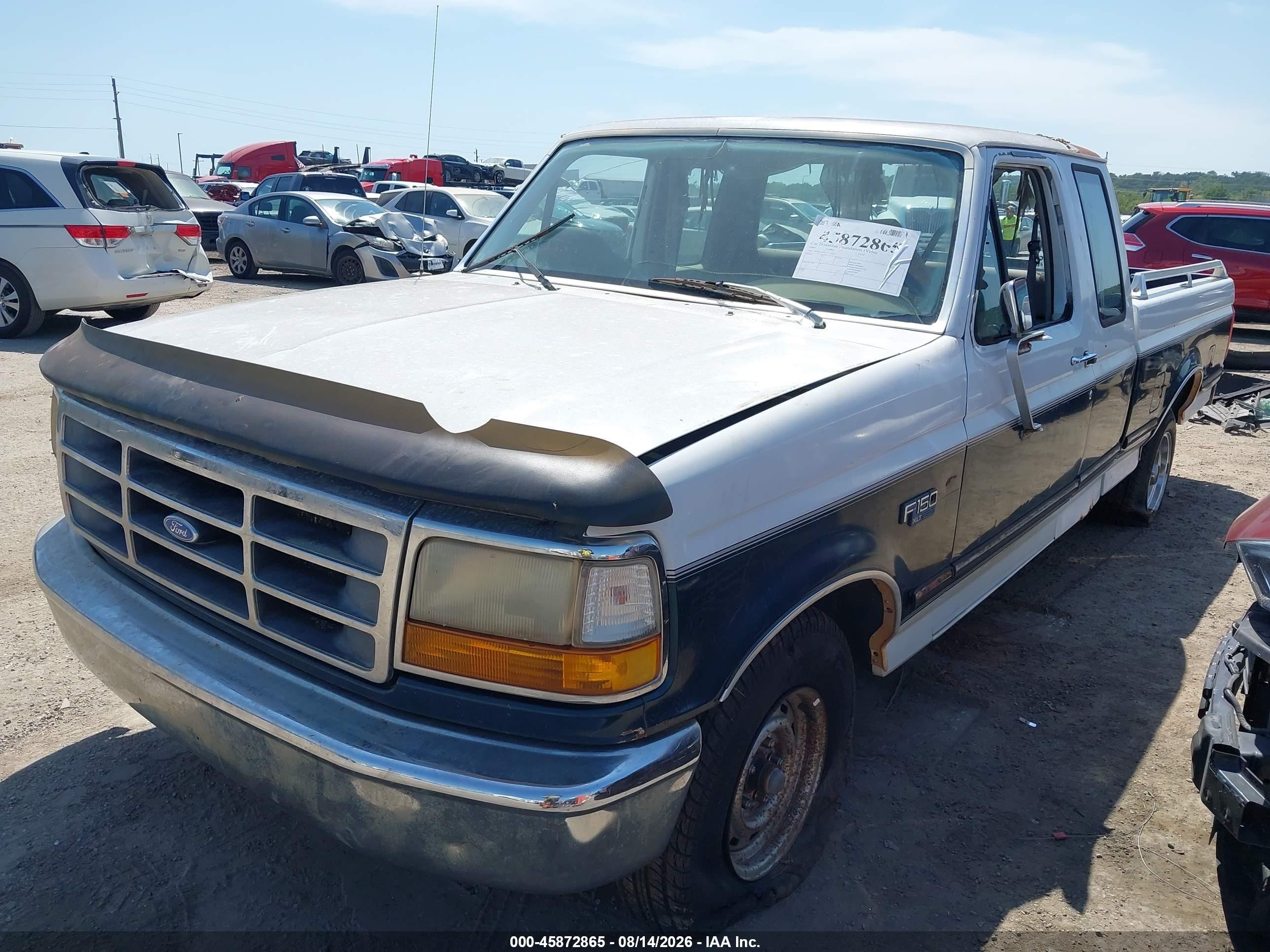 1995 Ford F150   White vin: 1FTEX15H0SKB36657