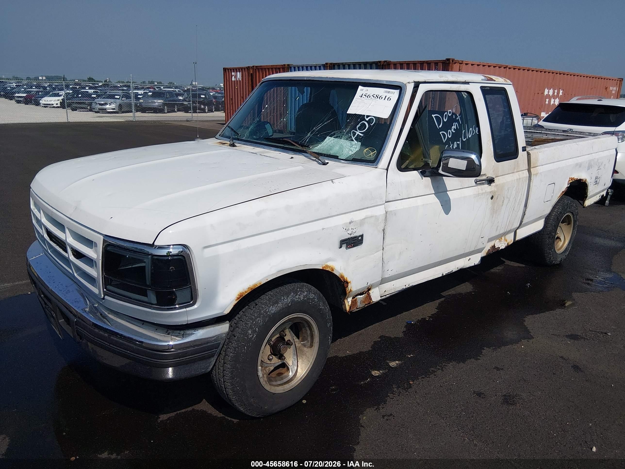 1996 Ford F150   White vin: 1FTEX15H4TKA05250