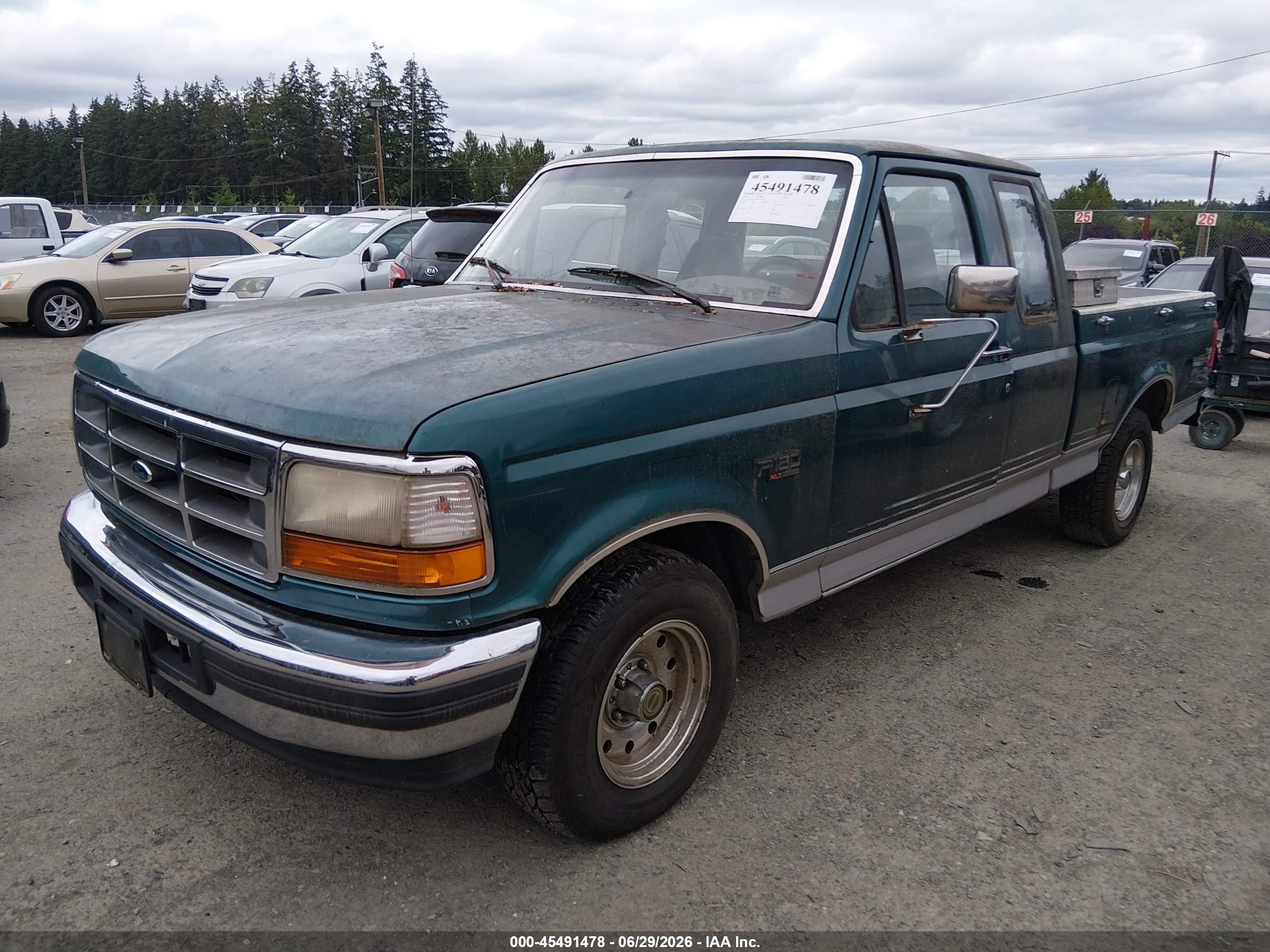 1996 Ford F150   Green vin: 1FTEX15H4TKA13462