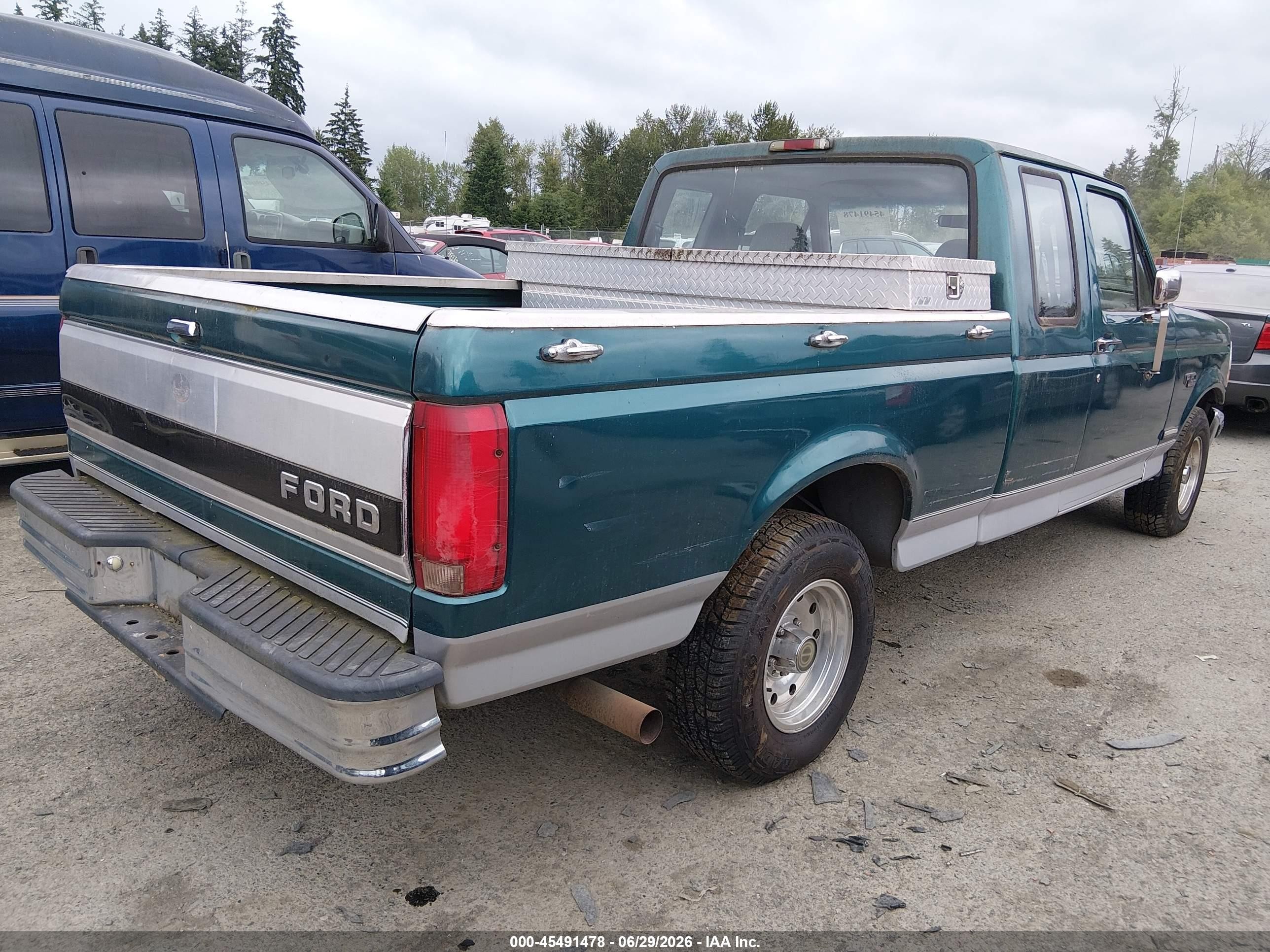 1996 Ford F150   Green vin: 1FTEX15H4TKA13462