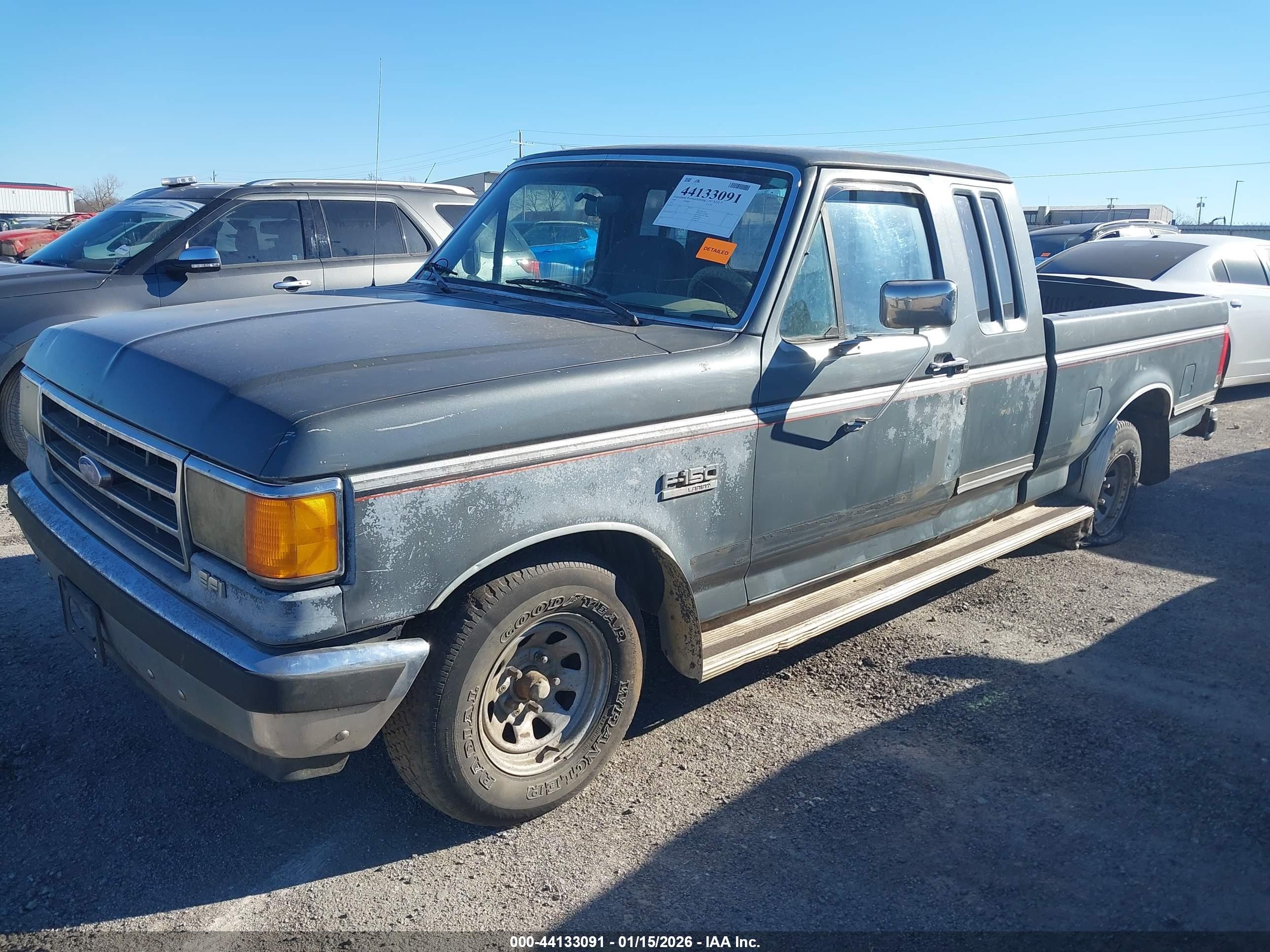 1991 Ford F150   Gray vin: 1FTEX15H9MKA33417