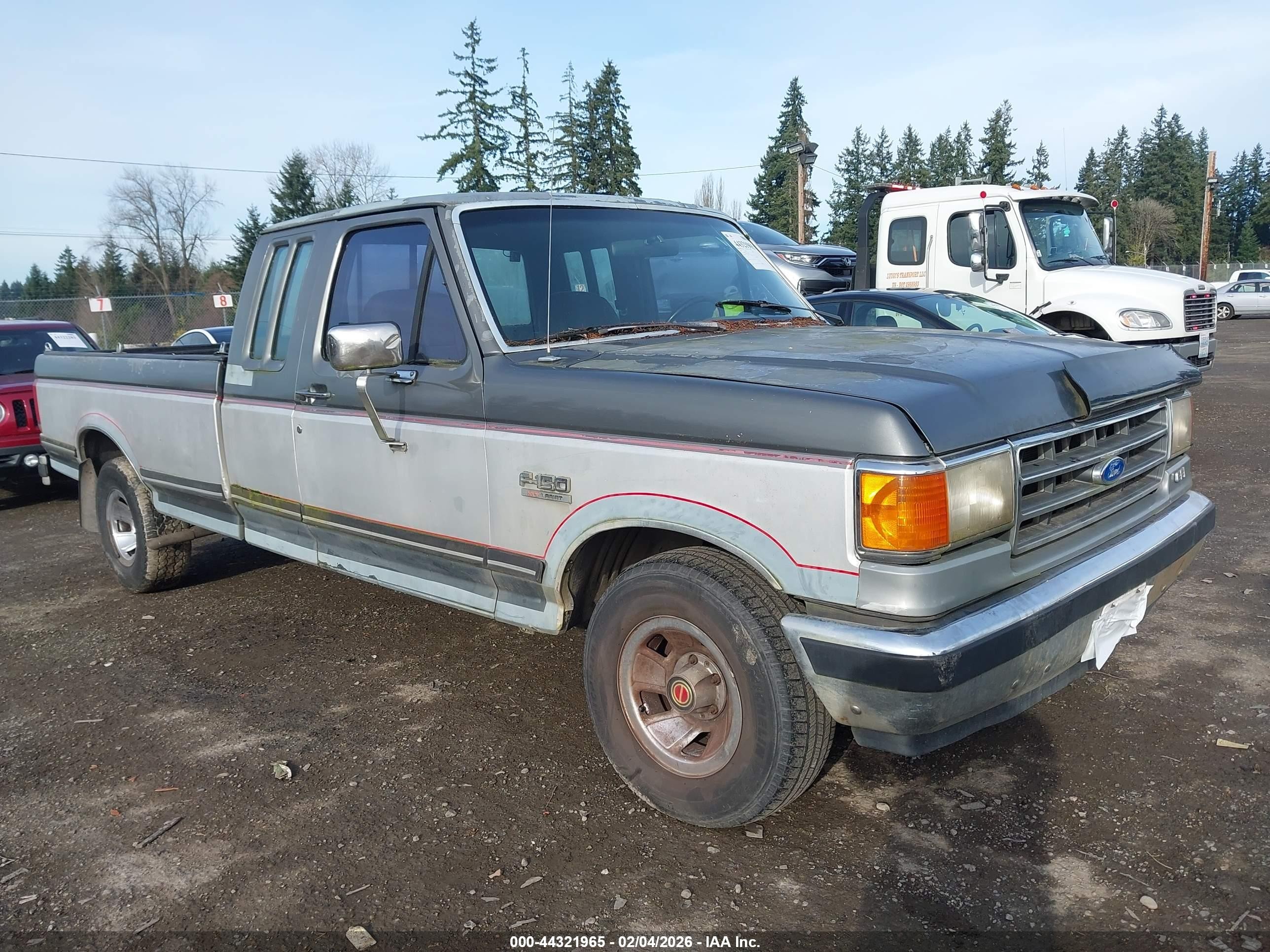 1989 Ford F150   Gray vin: 1FTEX15N0KKB24045
