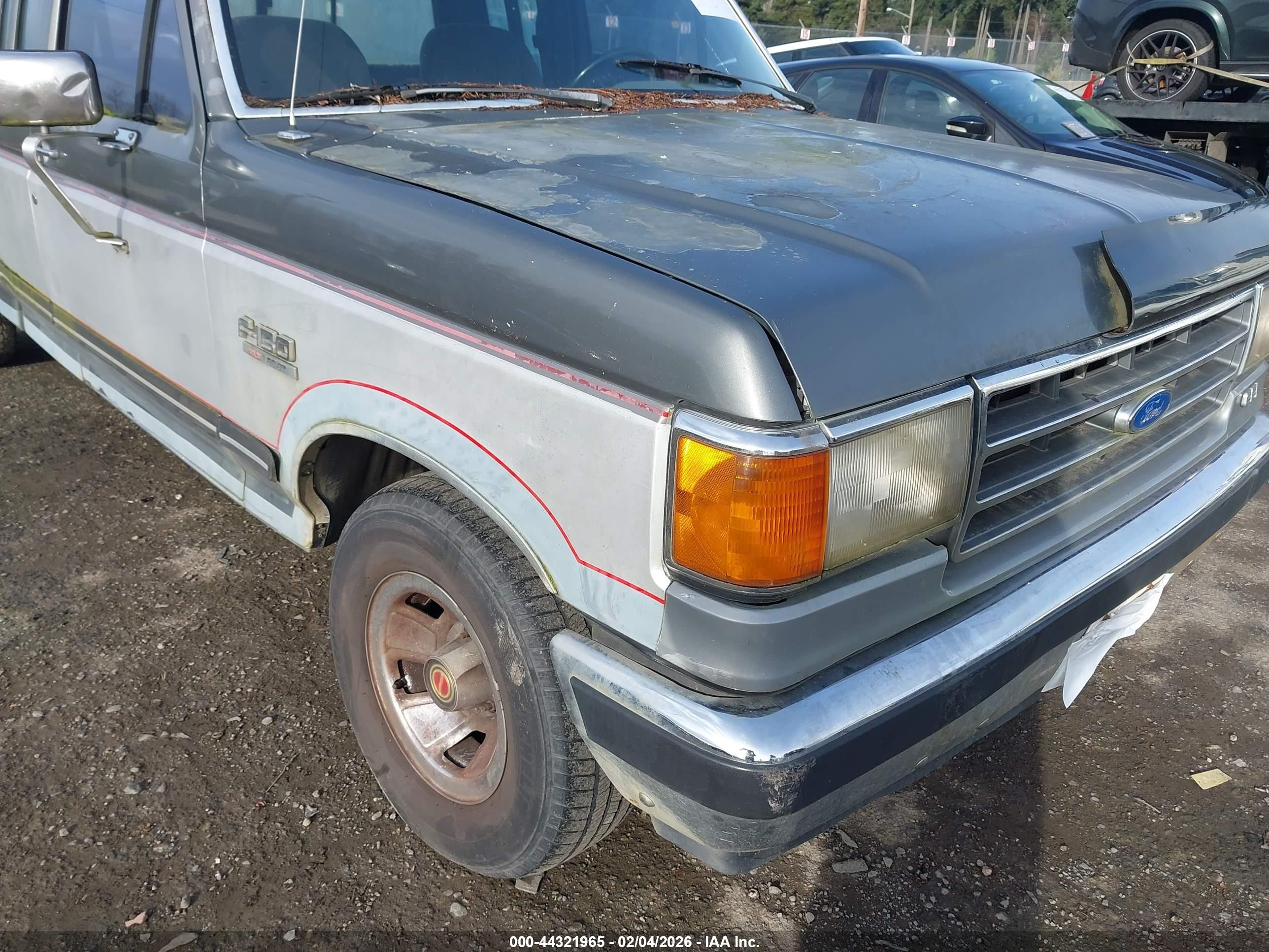 1989 Ford F150   Gray vin: 1FTEX15N0KKB24045
