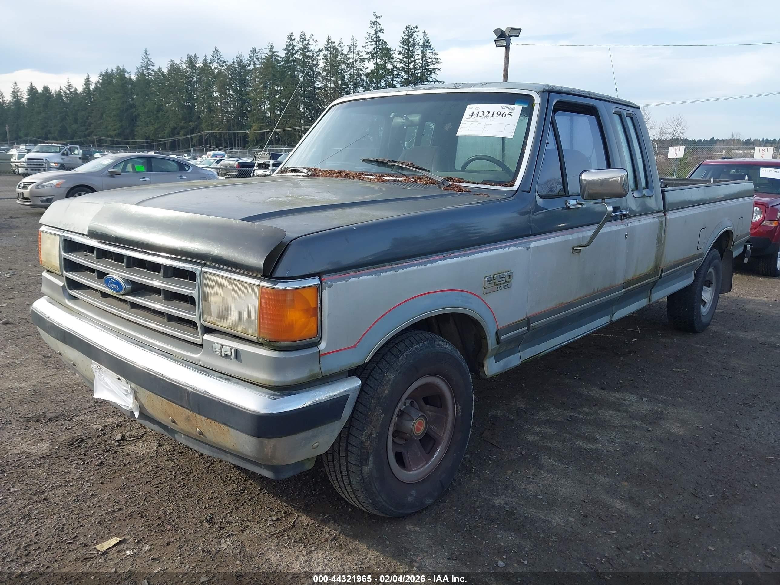 1989 Ford F150   Gray vin: 1FTEX15N0KKB24045
