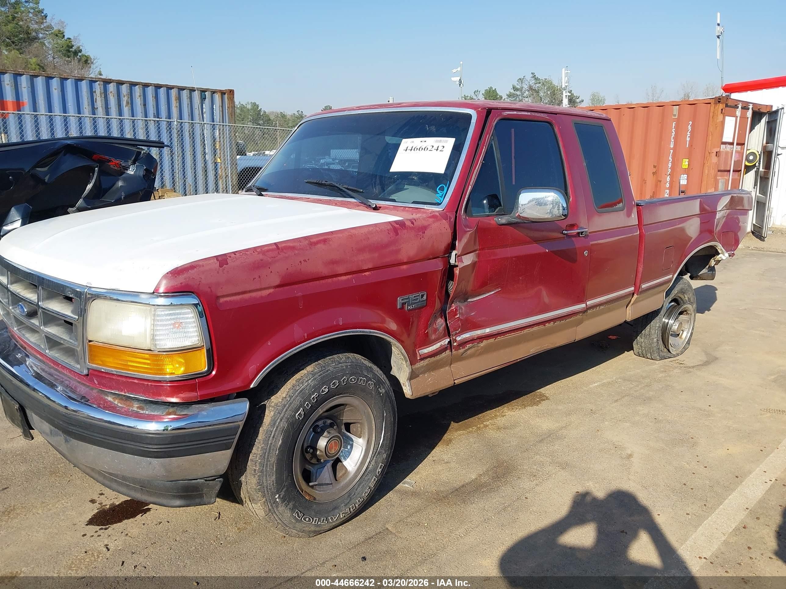 1994 Ford F150 Maroon vin: 1FTEX15N0RKA06538