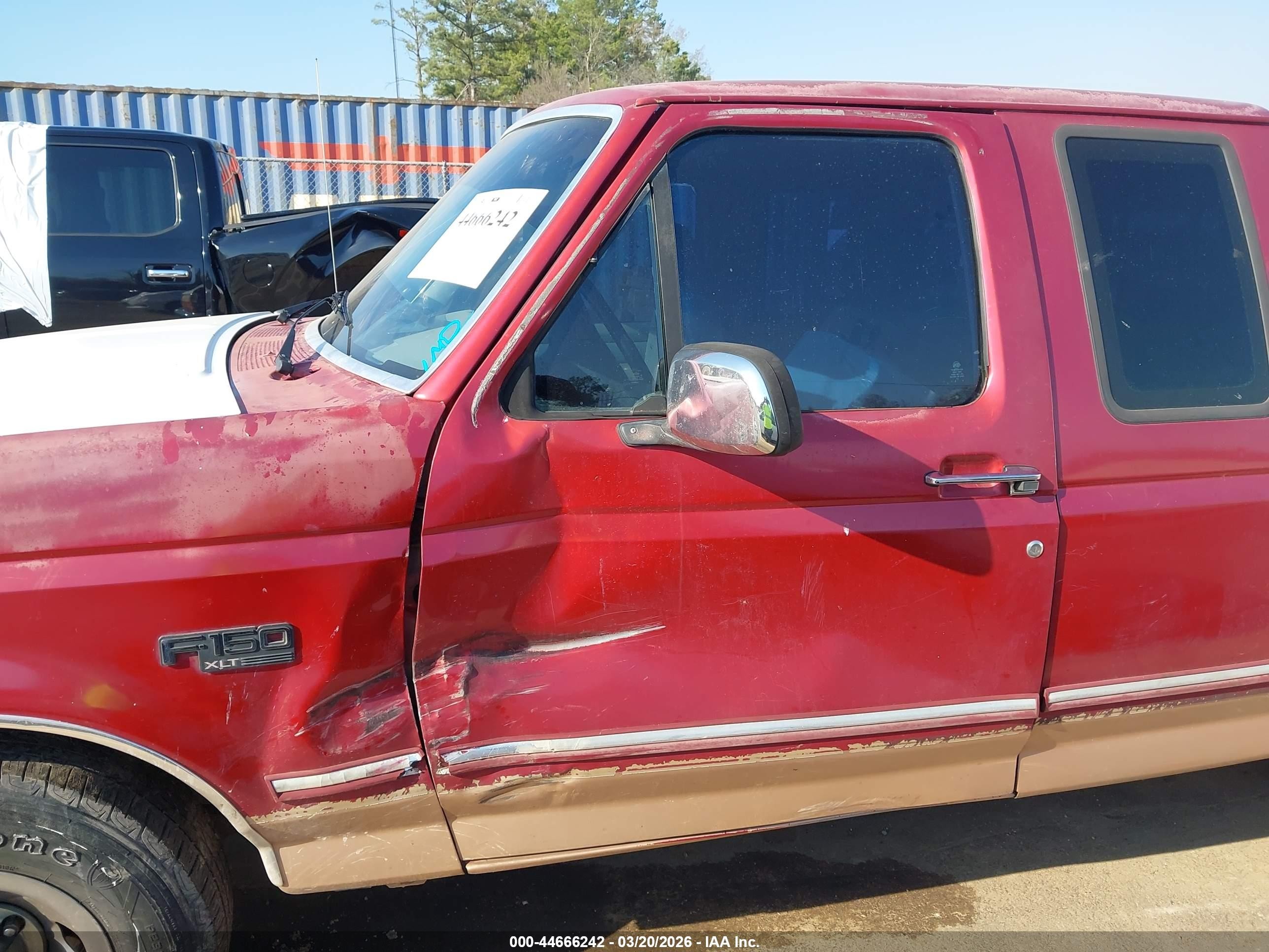 1994 Ford F150 Maroon vin: 1FTEX15N0RKA06538