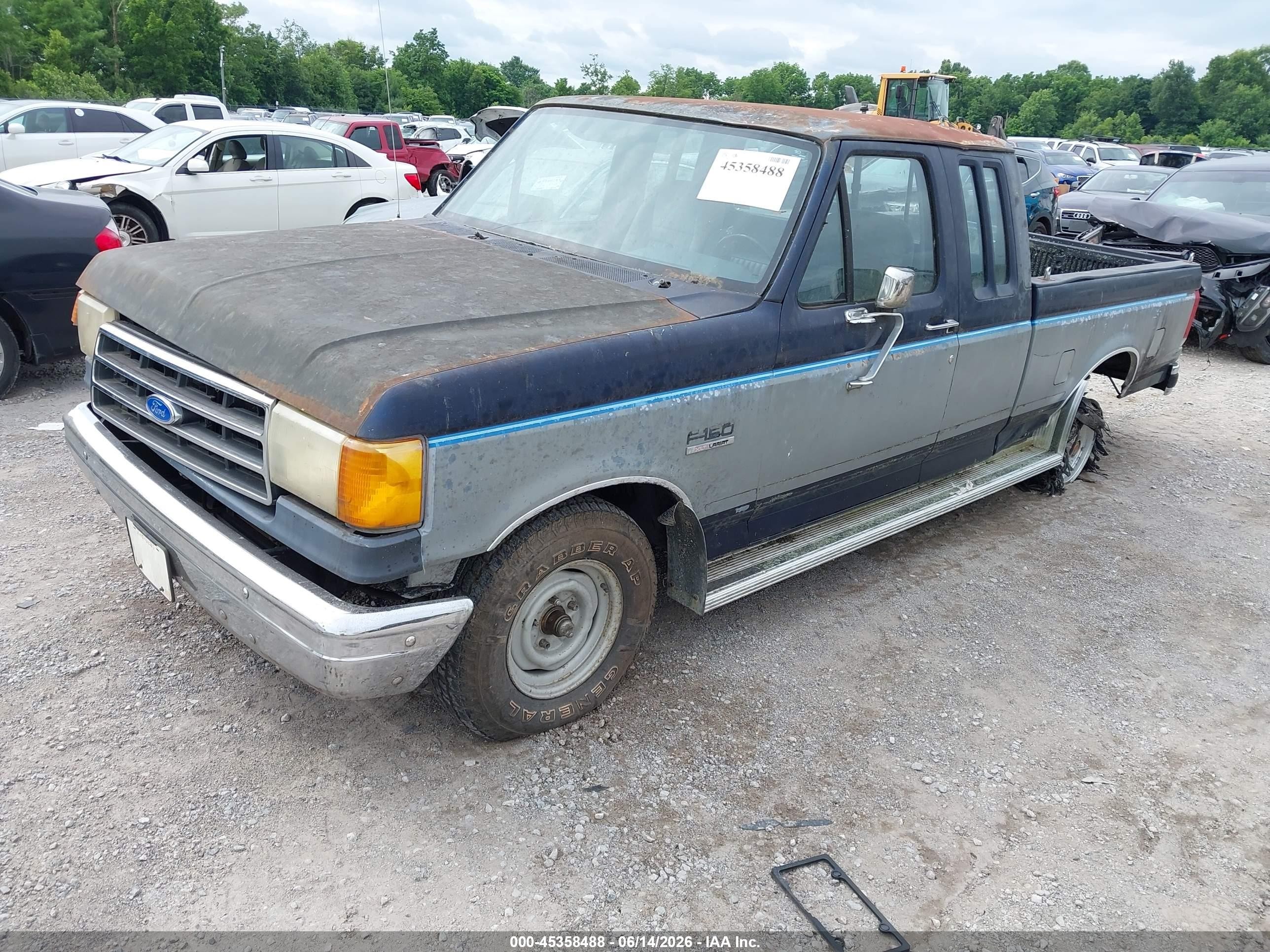 1990 Ford F150   Blue vin: 1FTEX15N1LKA77299