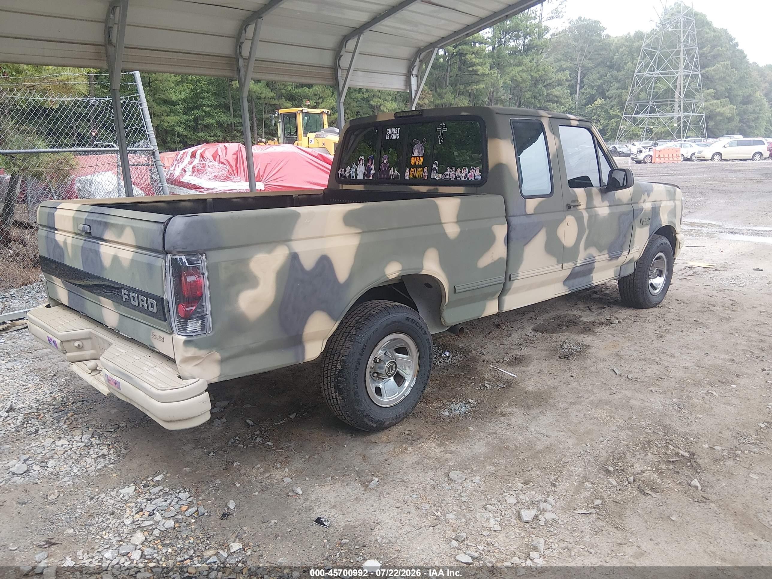1996 Ford F150   Green vin: 1FTEX15N1TKA25803