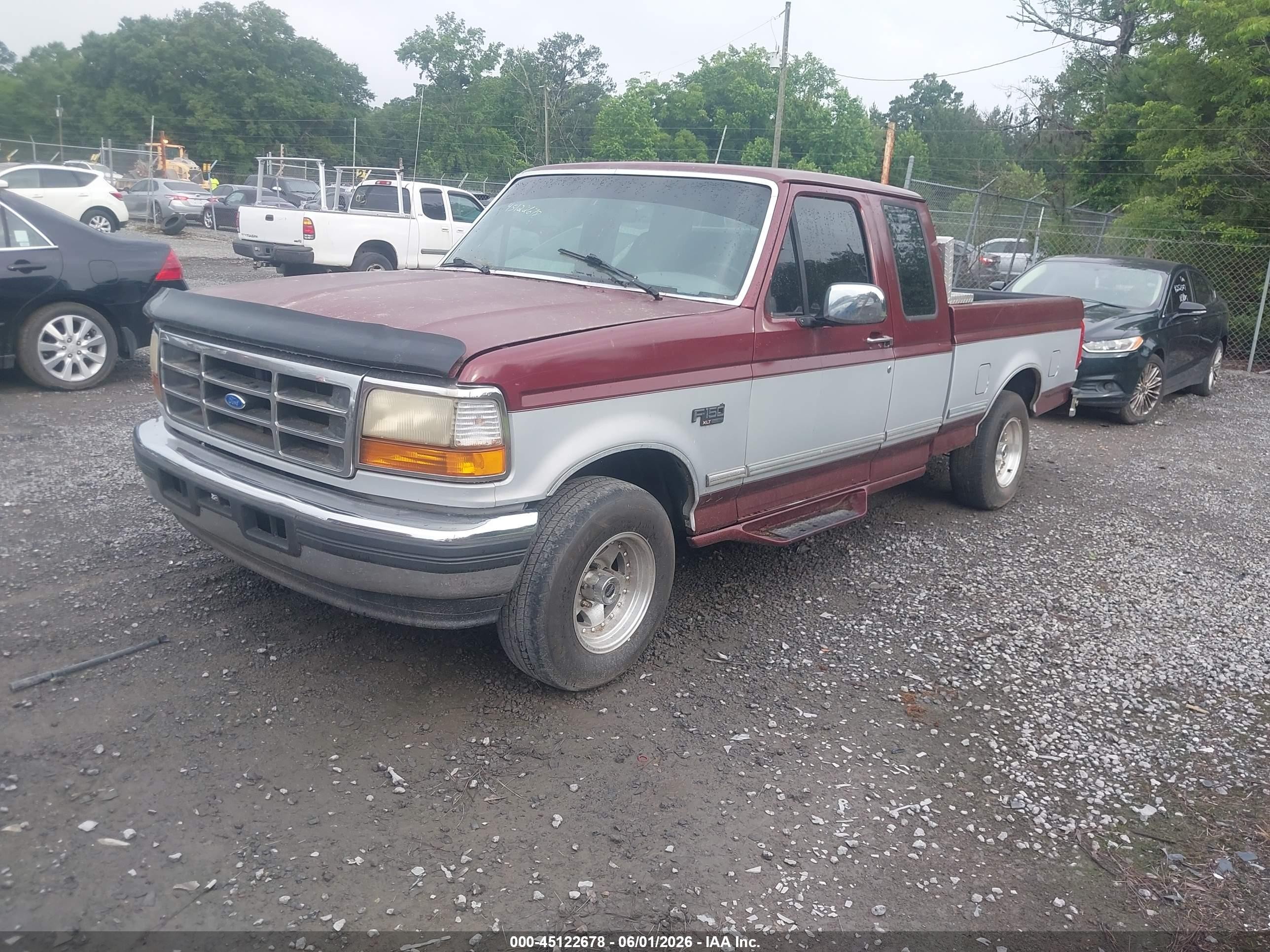 1996 Ford F150   Burgundy vin: 1FTEX15N2TKA38804