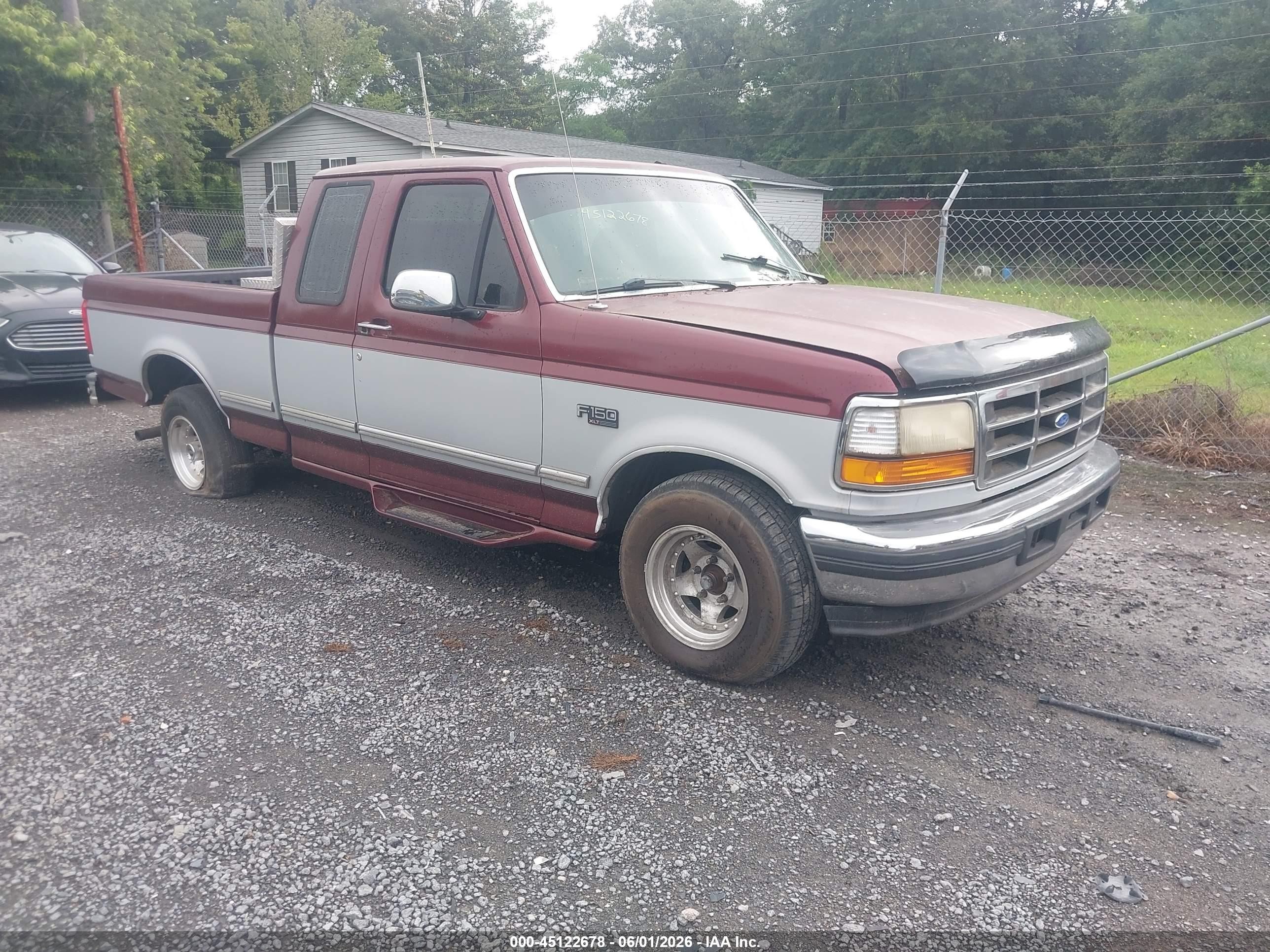 1996 Ford F150   Бордовый vin: 1FTEX15N2TKA38804