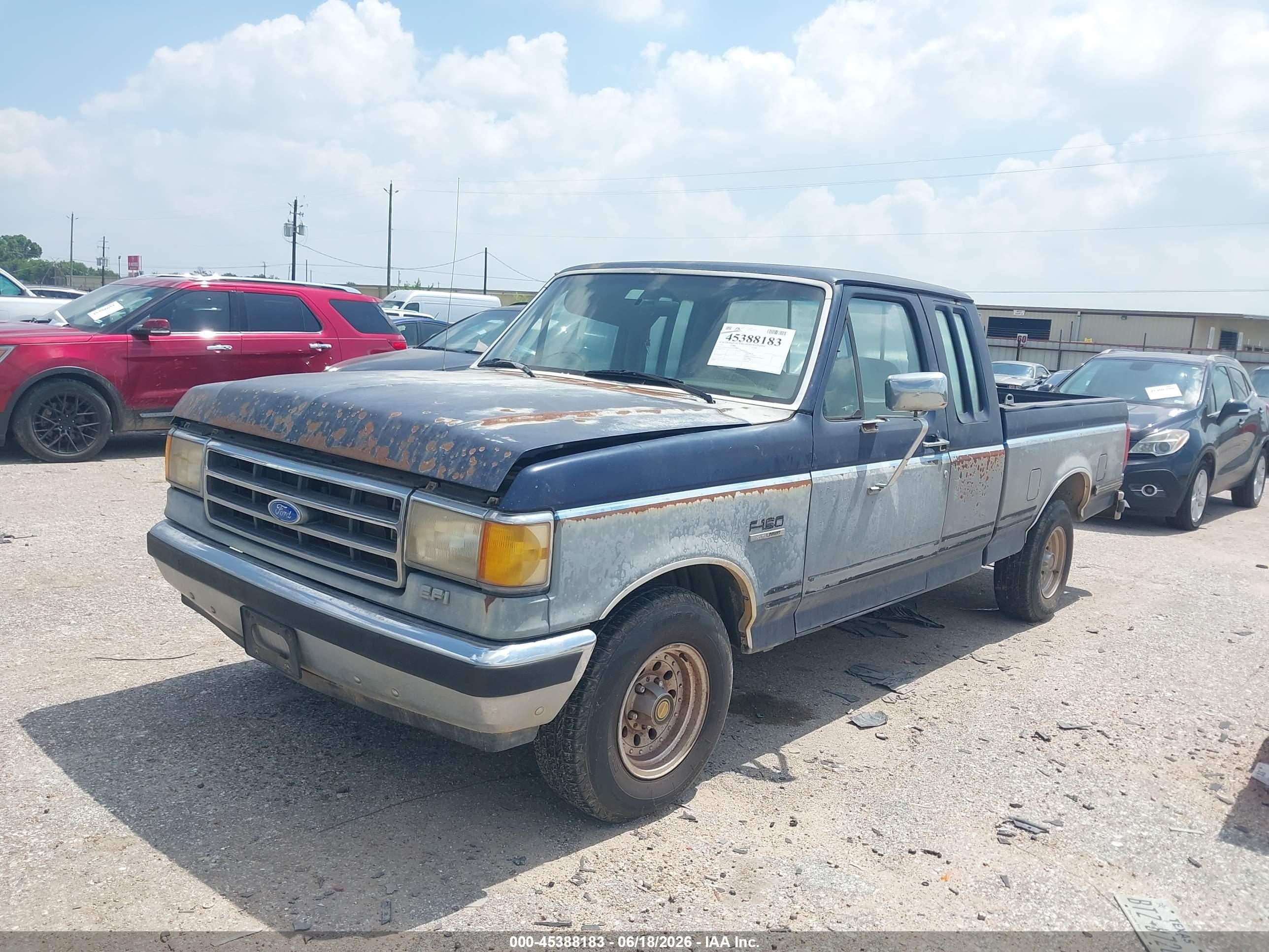 1991 Ford F150   Blue vin: 1FTEX15N3MKB01099