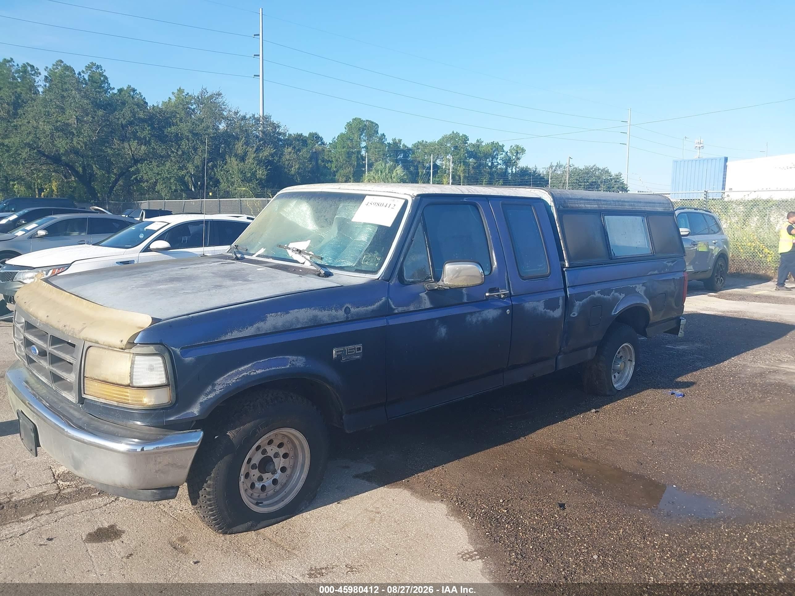 1992 Ford F150   Blue vin: 1FTEX15N3NKA10223